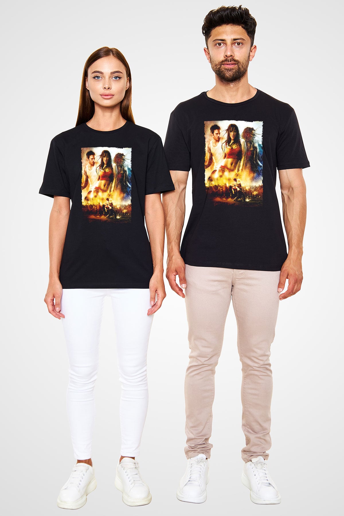 Sokak Dansı (Step Up 2 The Streets) Baskılı Siyah Tshirt