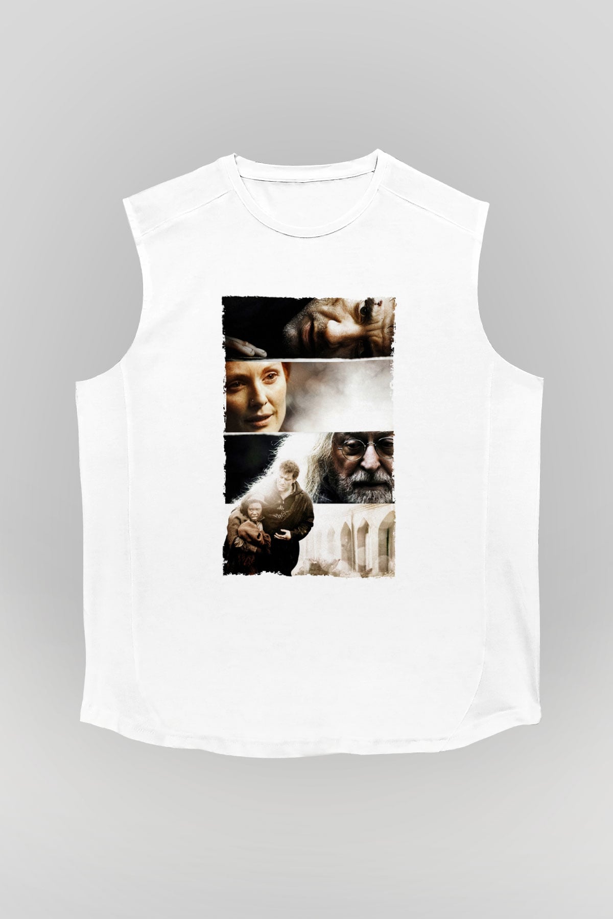 Unisex Son Umut - Children of Men Baskılı Beyaz Kolsuz Tişört