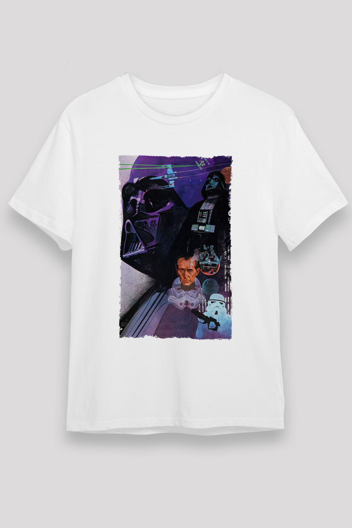 Star Wars Baskılı Beyaz T-shirt