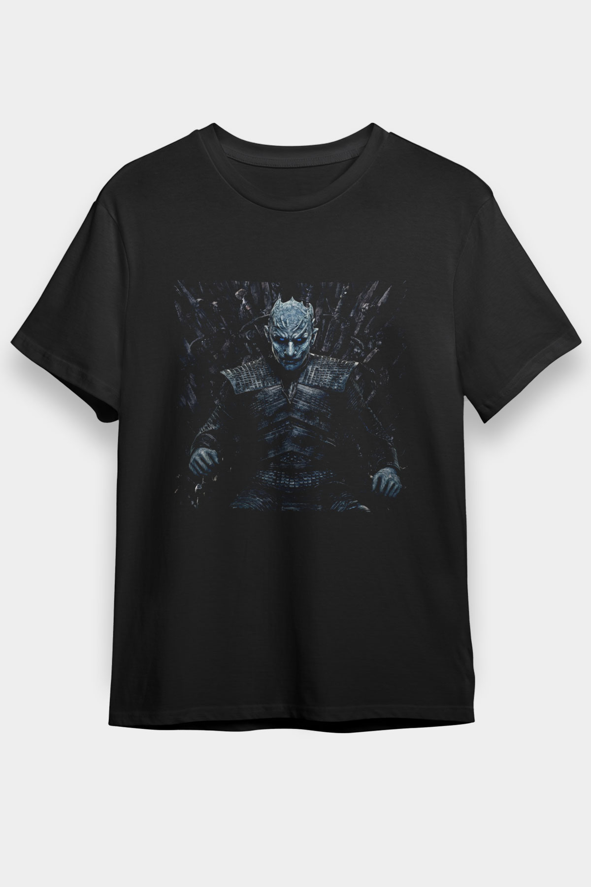 Taht Oyunları Baskılı Siyah T-Shirt