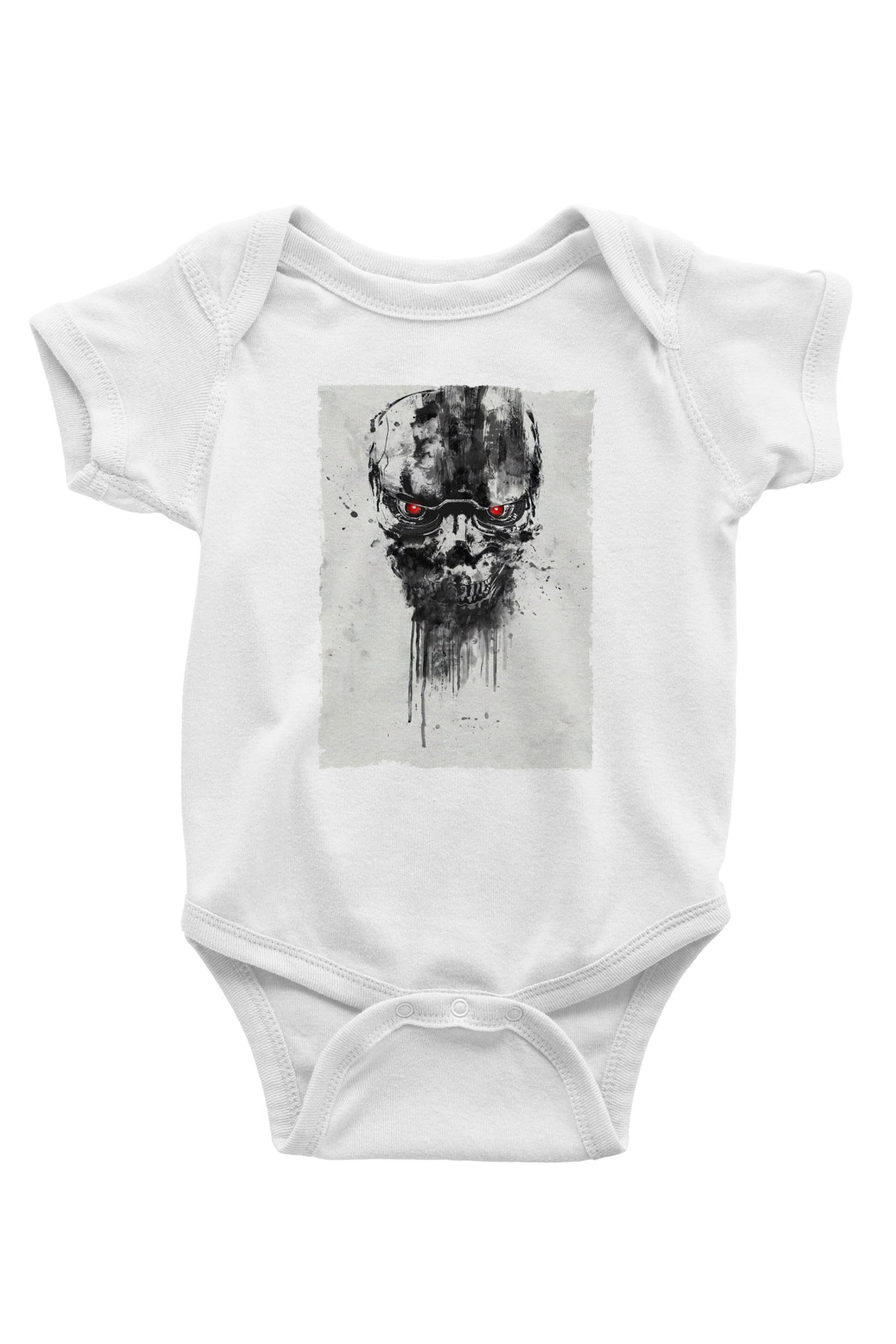 Unisex Terminatör Kara Kader (Terminator Dark Fate) Baskılı Bebek Body - Zıbın