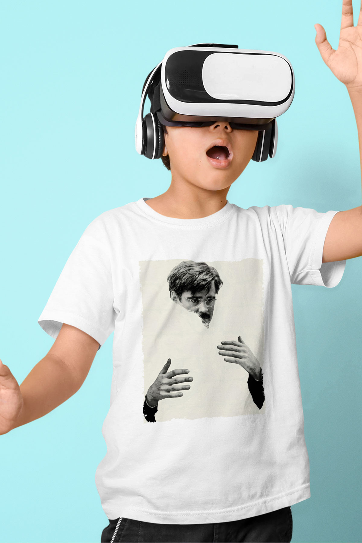 Unisex The Lobster Baskılı Beyaz Çocuk Tshirt