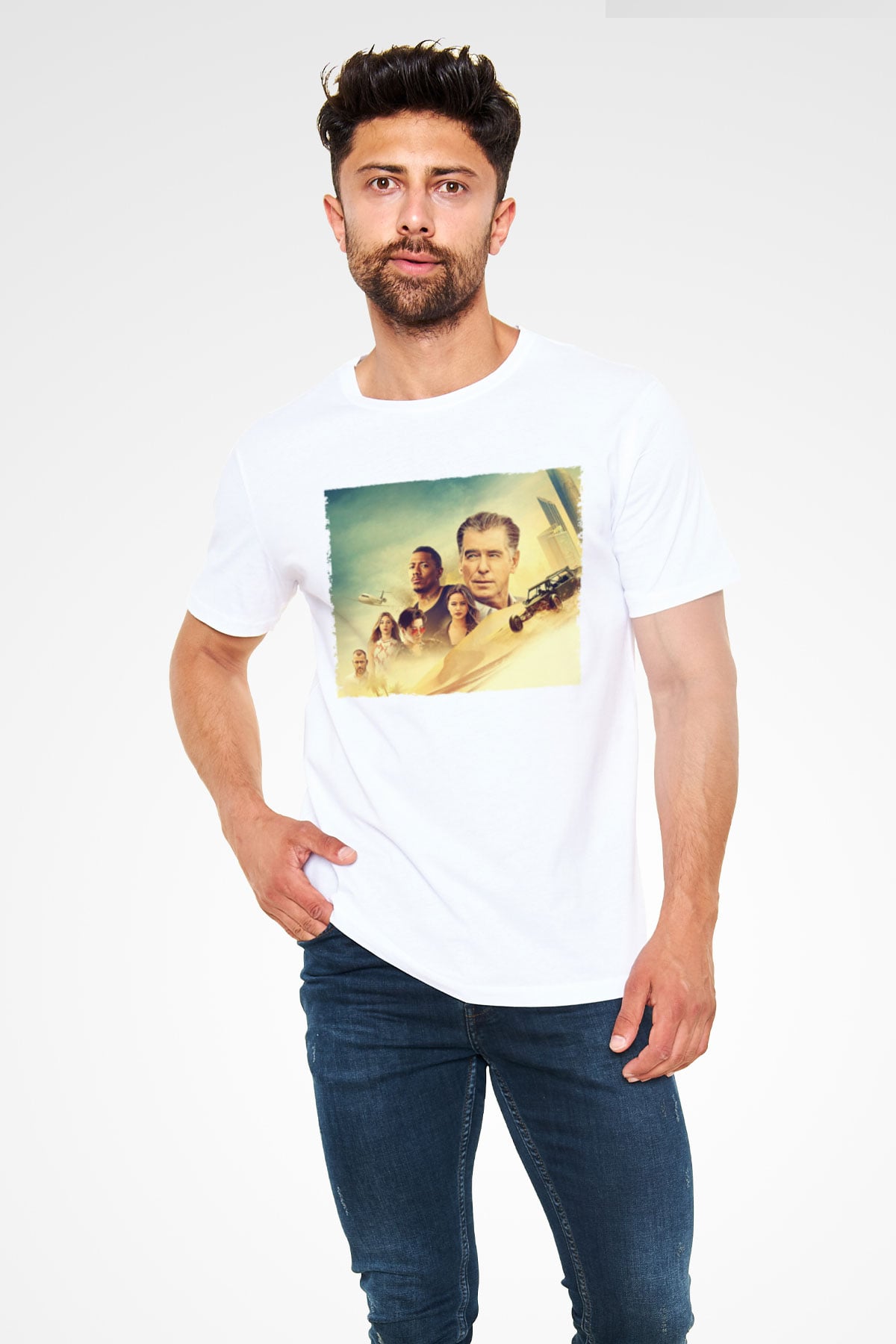 The Misfits Baskılı Beyaz Tişört