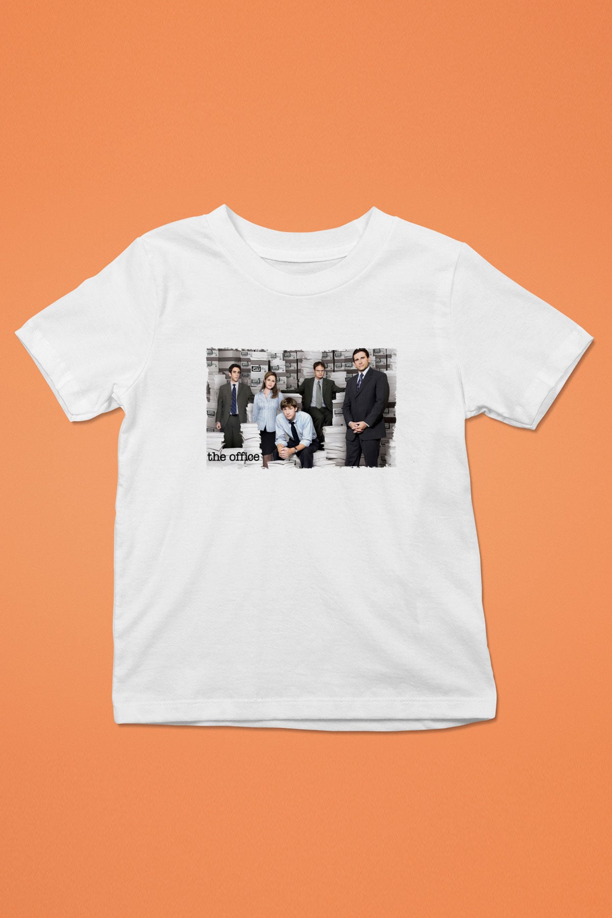 Unisex The Office Baskılı Beyaz Çocuk Tişört