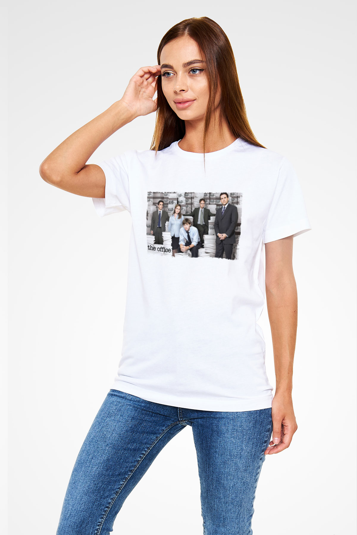 The Office Baskılı Beyaz Tişört
