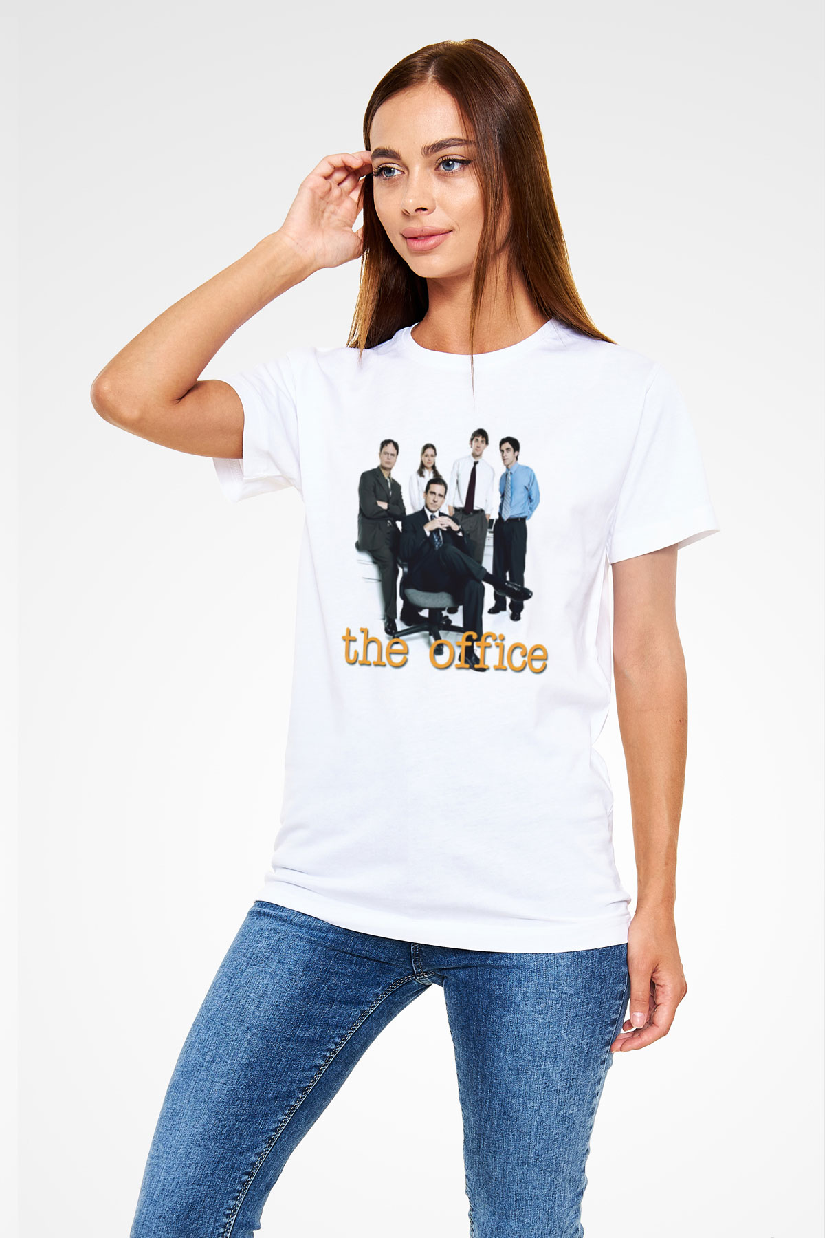The Office Baskılı Beyaz Tshirt