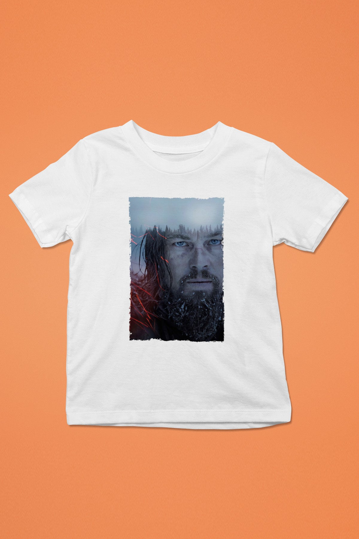 Unisex The Revenant Baskılı Beyaz Çocuk Tshirt