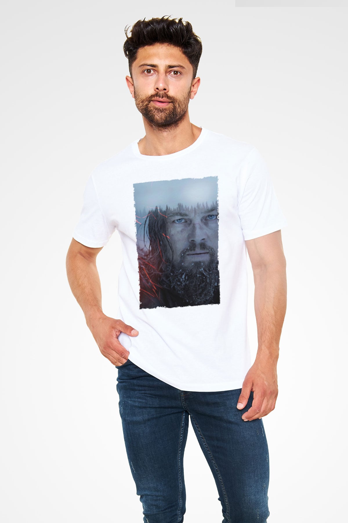 The Revenant Baskılı Beyaz T-shirt