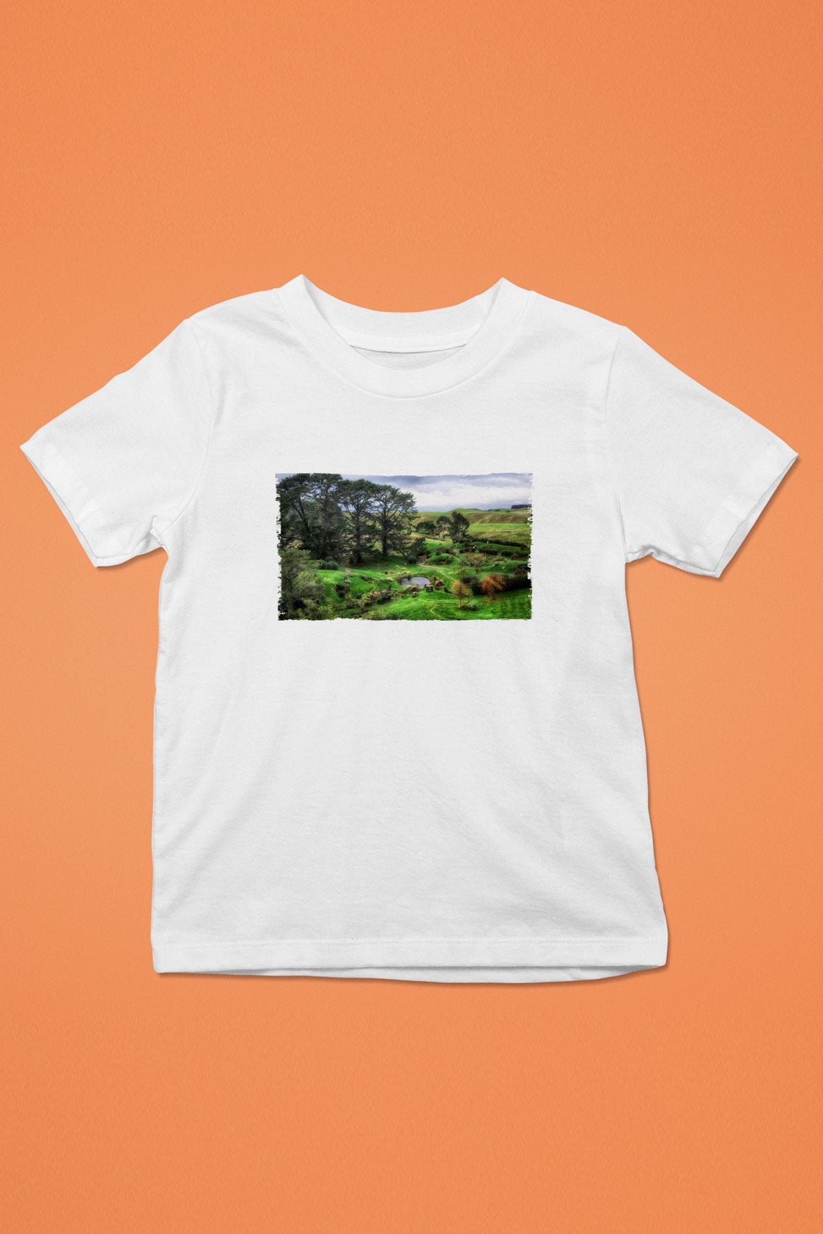 Unisex The Shire Baskılı Beyaz Çocuk Tshirt