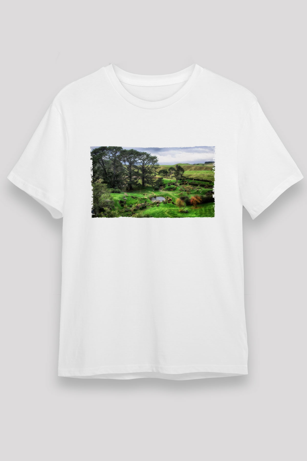 The Shire Baskılı Beyaz Tshirt