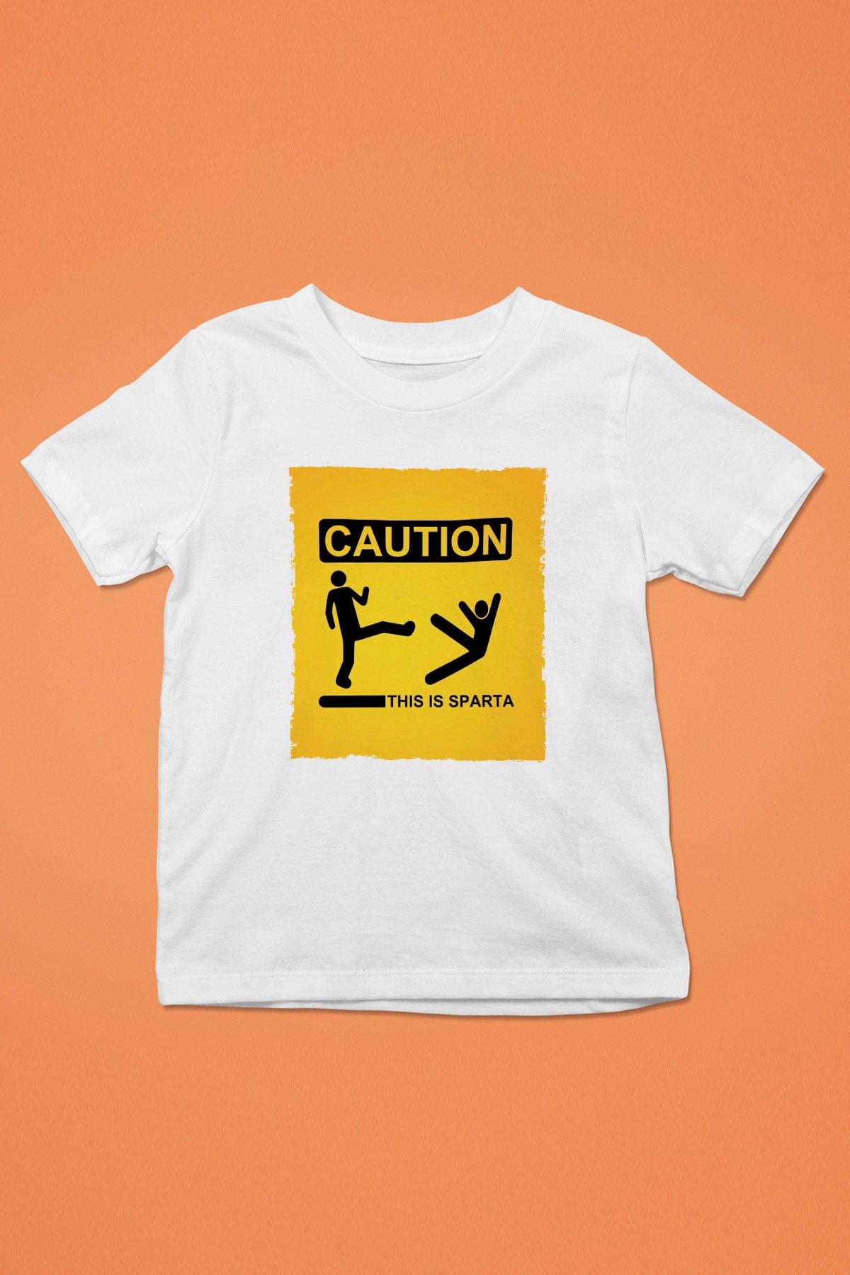 Unisex This is Sparta Baskılı Beyaz Çocuk Tshirt
