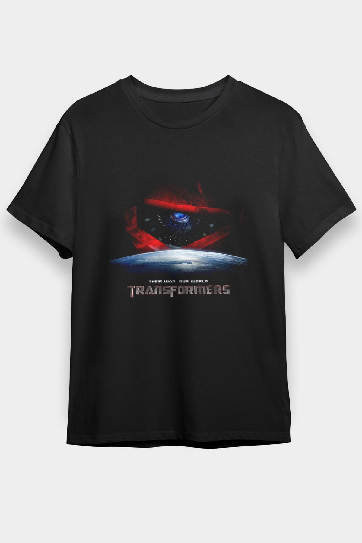 Transformers 3 Baskılı Siyah T-Shirt