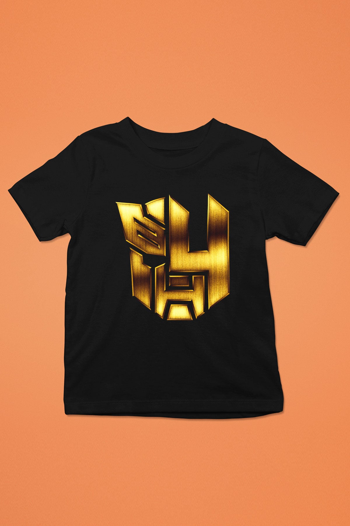 Unisex Transformers 4 Baskılı Siyah Çocuk Tişört