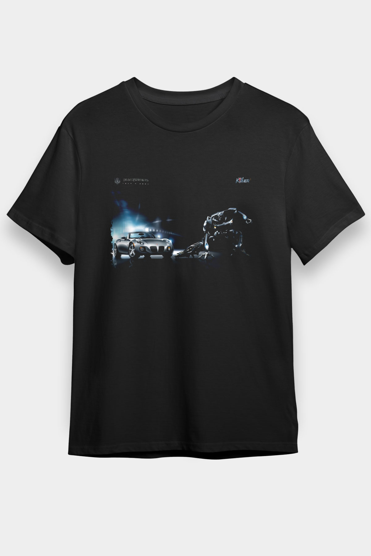 Transformers Baskılı Siyah Tshirt