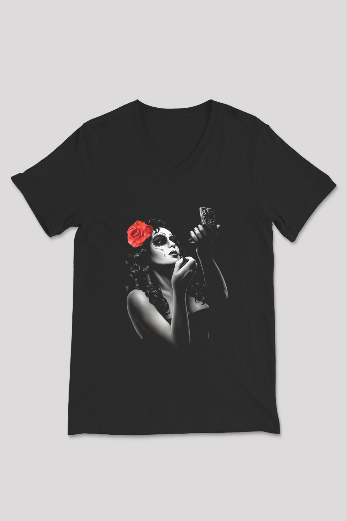 Unisex V Yaka Tişört TSR125