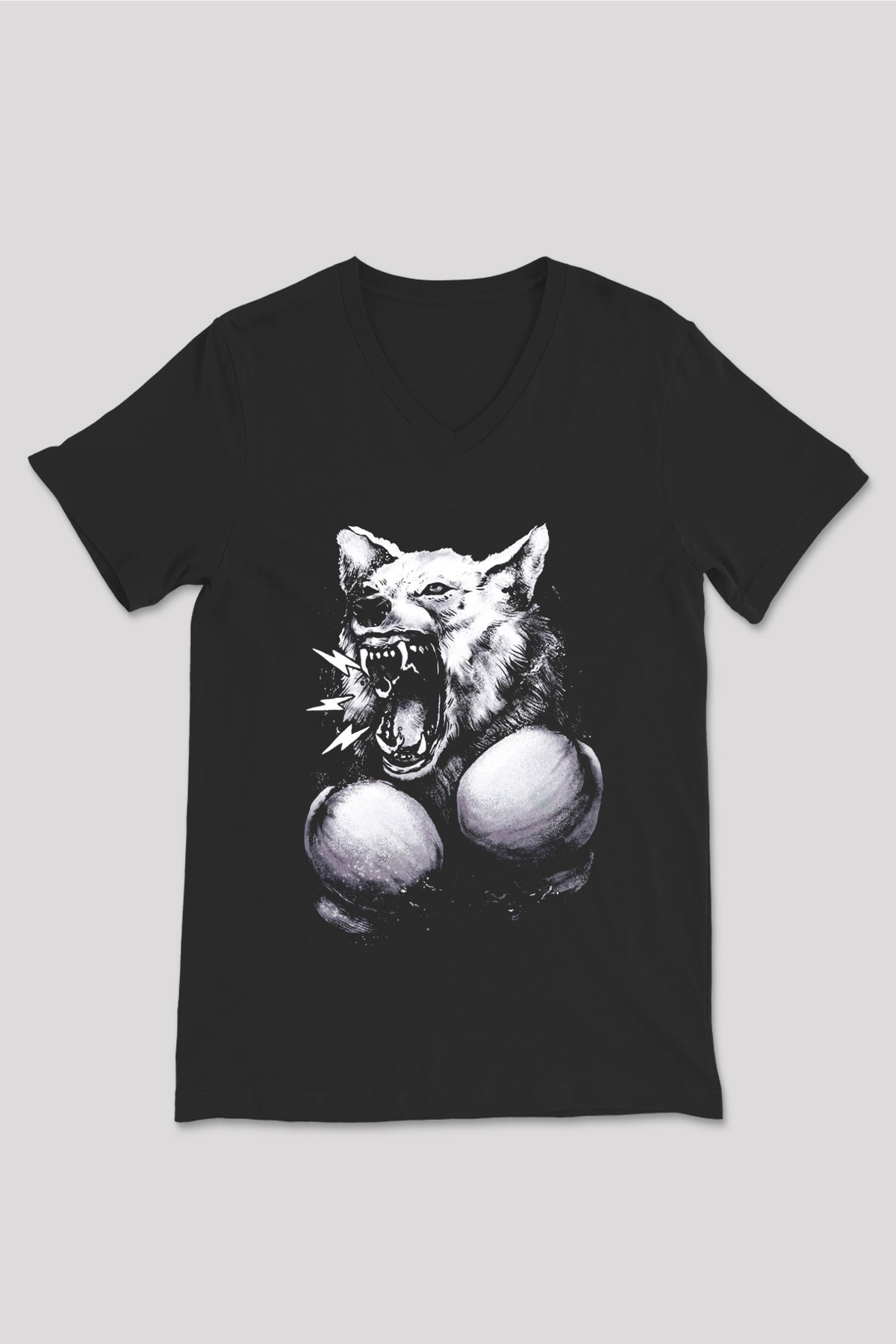 Unisex V Yaka Tişört TSR21