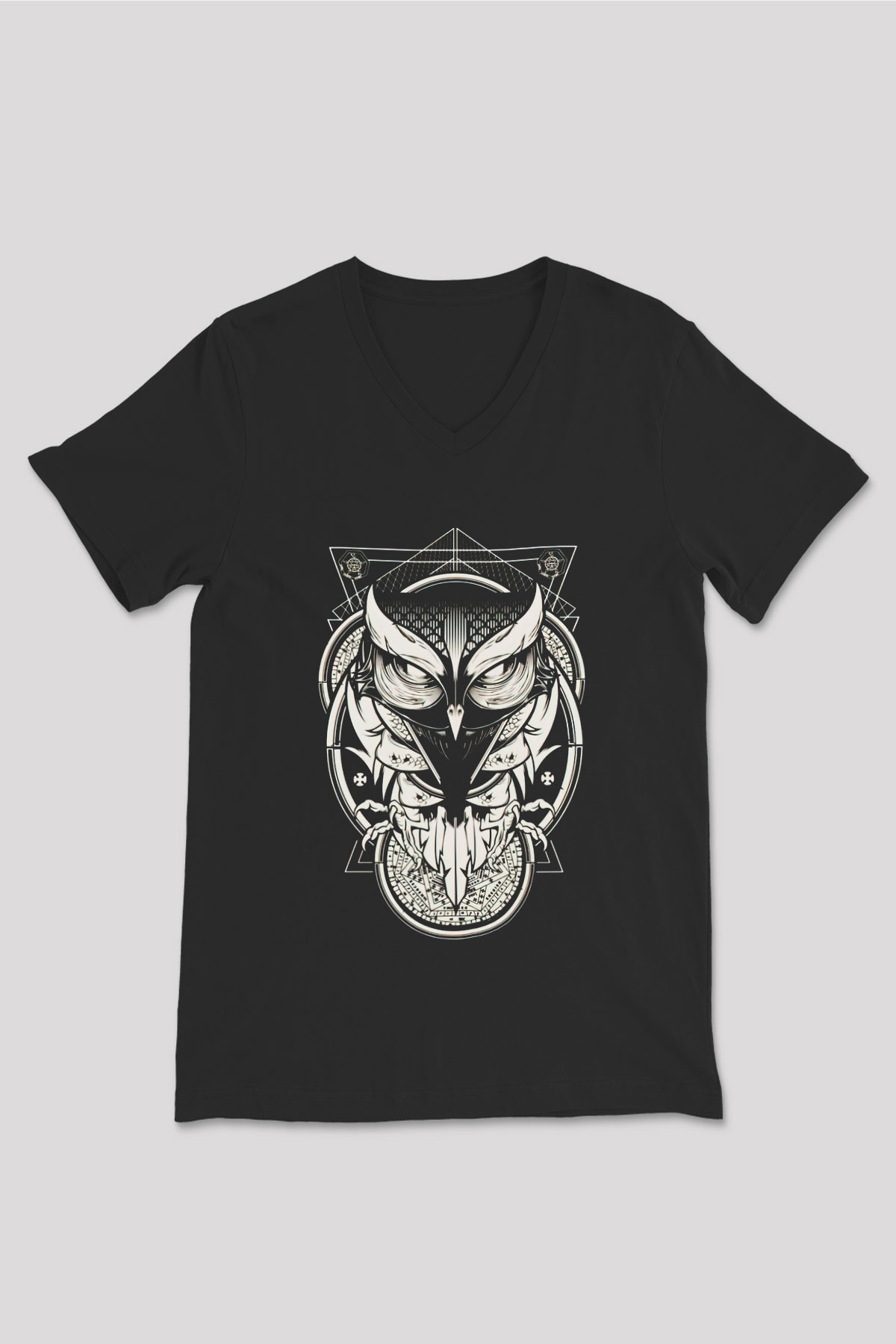 Unisex V Yaka Tişört TSR279