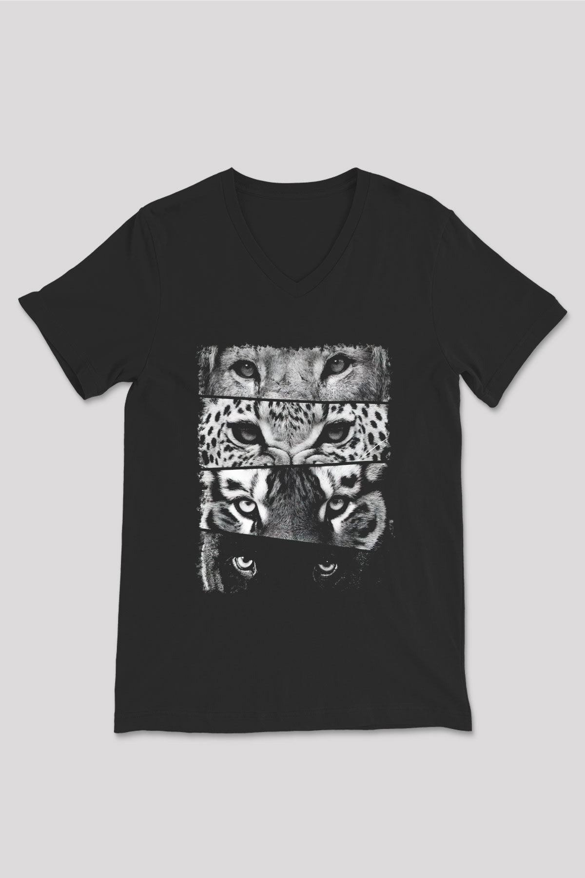 Unisex V Yaka Tişört TSR427