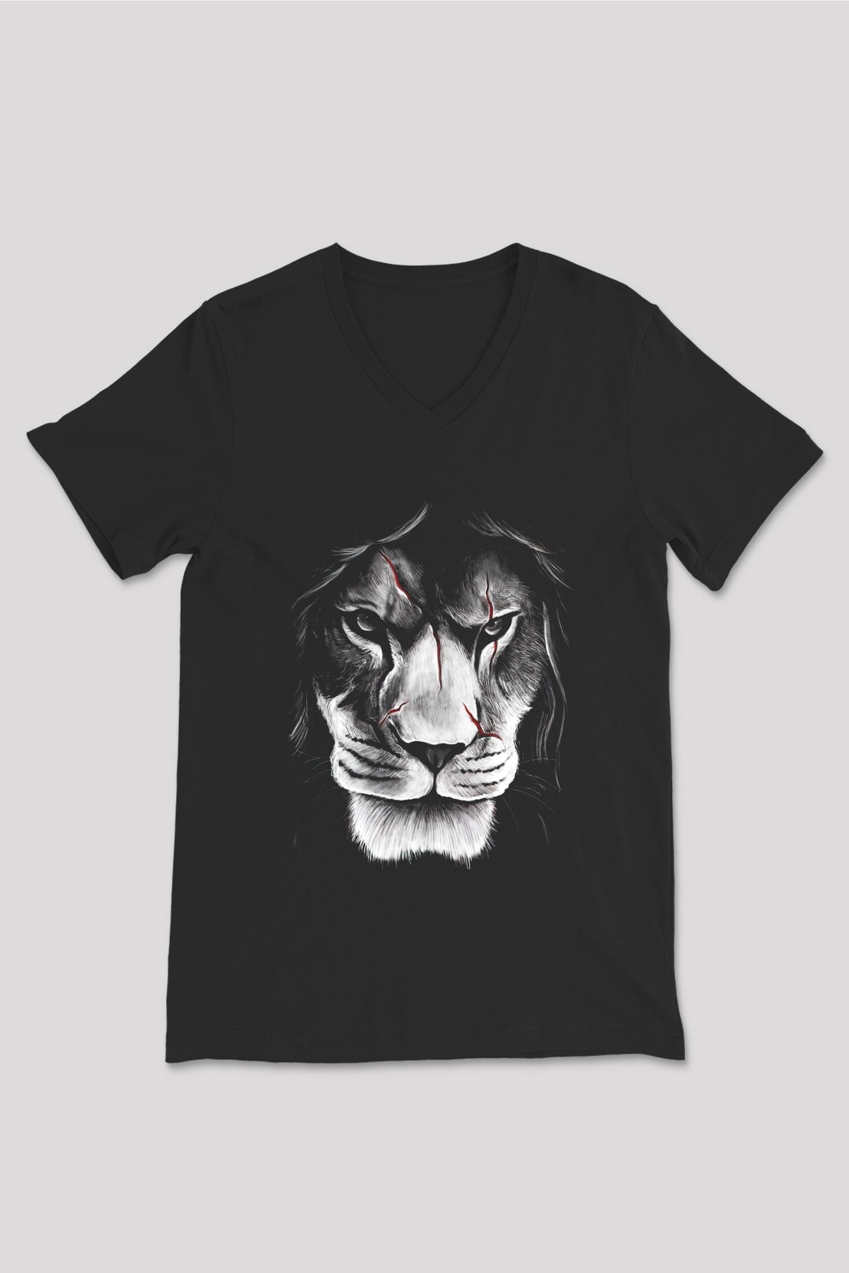Unisex V Yaka Tişört TSR555