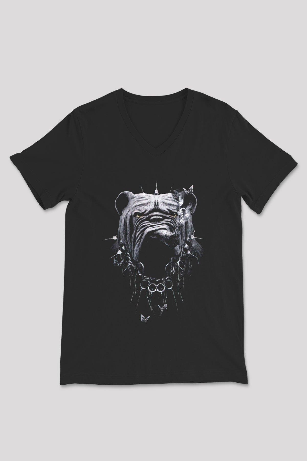 Unisex V Yaka Tişört TSR69