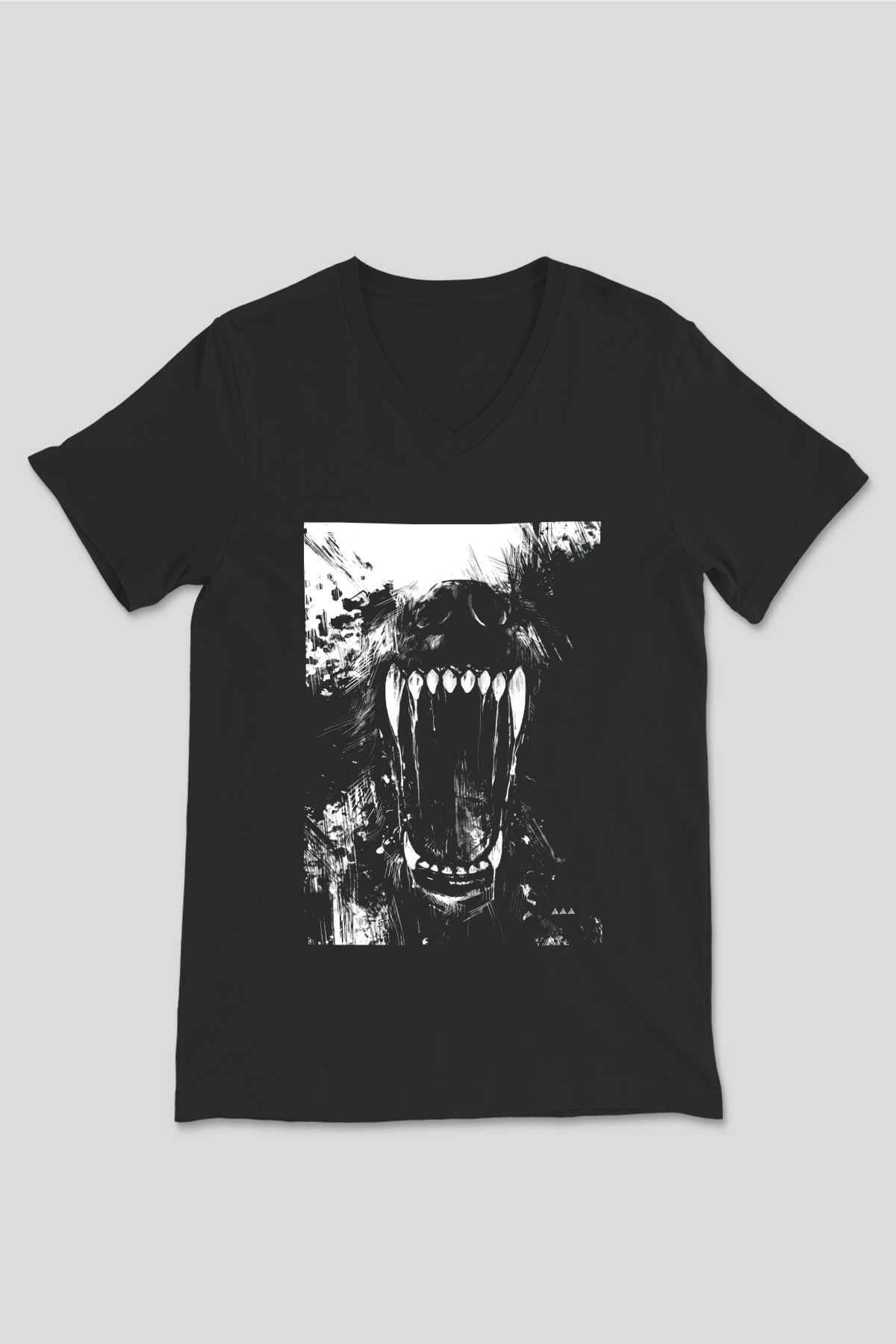 Unisex V Yaka Tişört TSR72