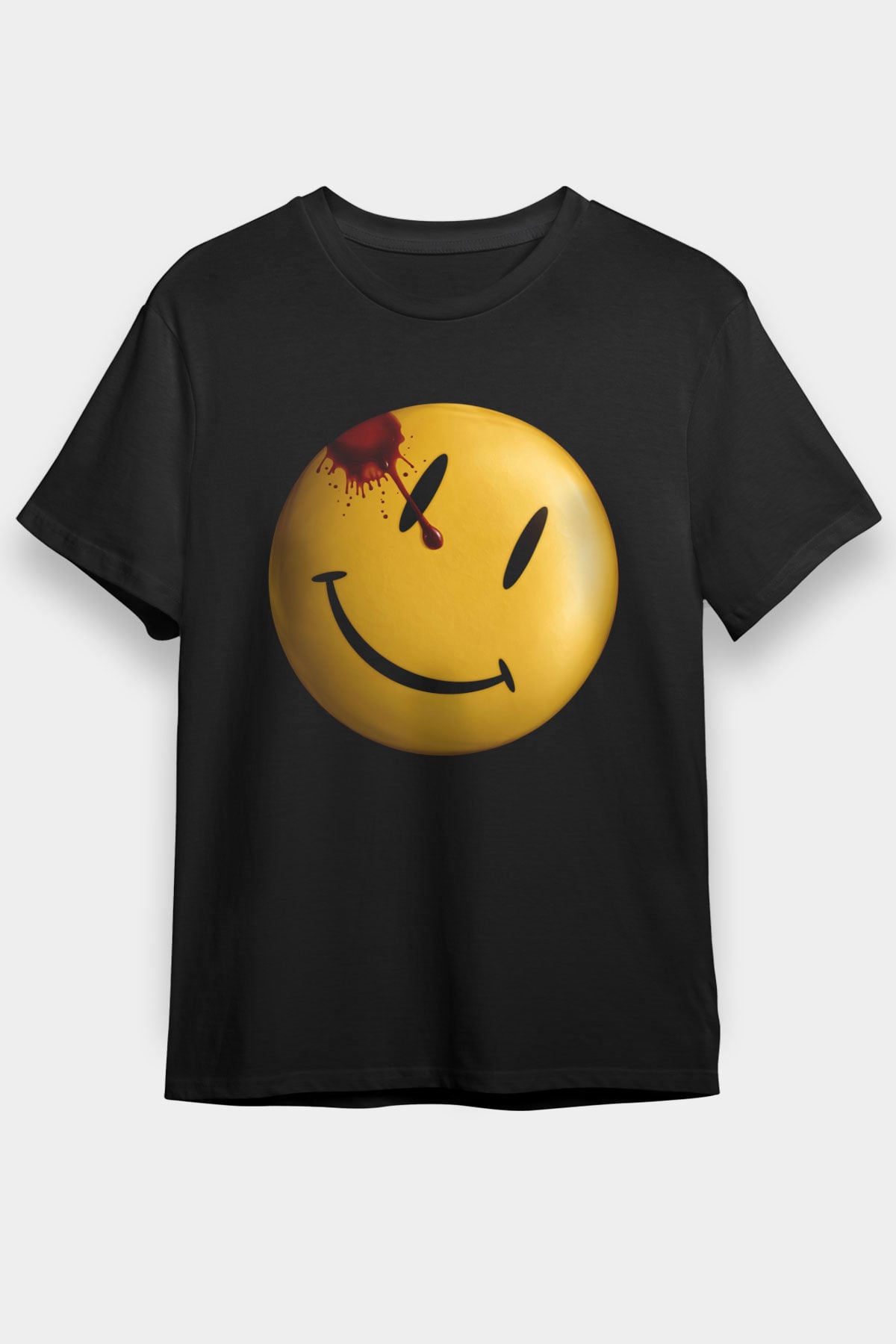 Watchmen Baskılı Siyah T-Shirt