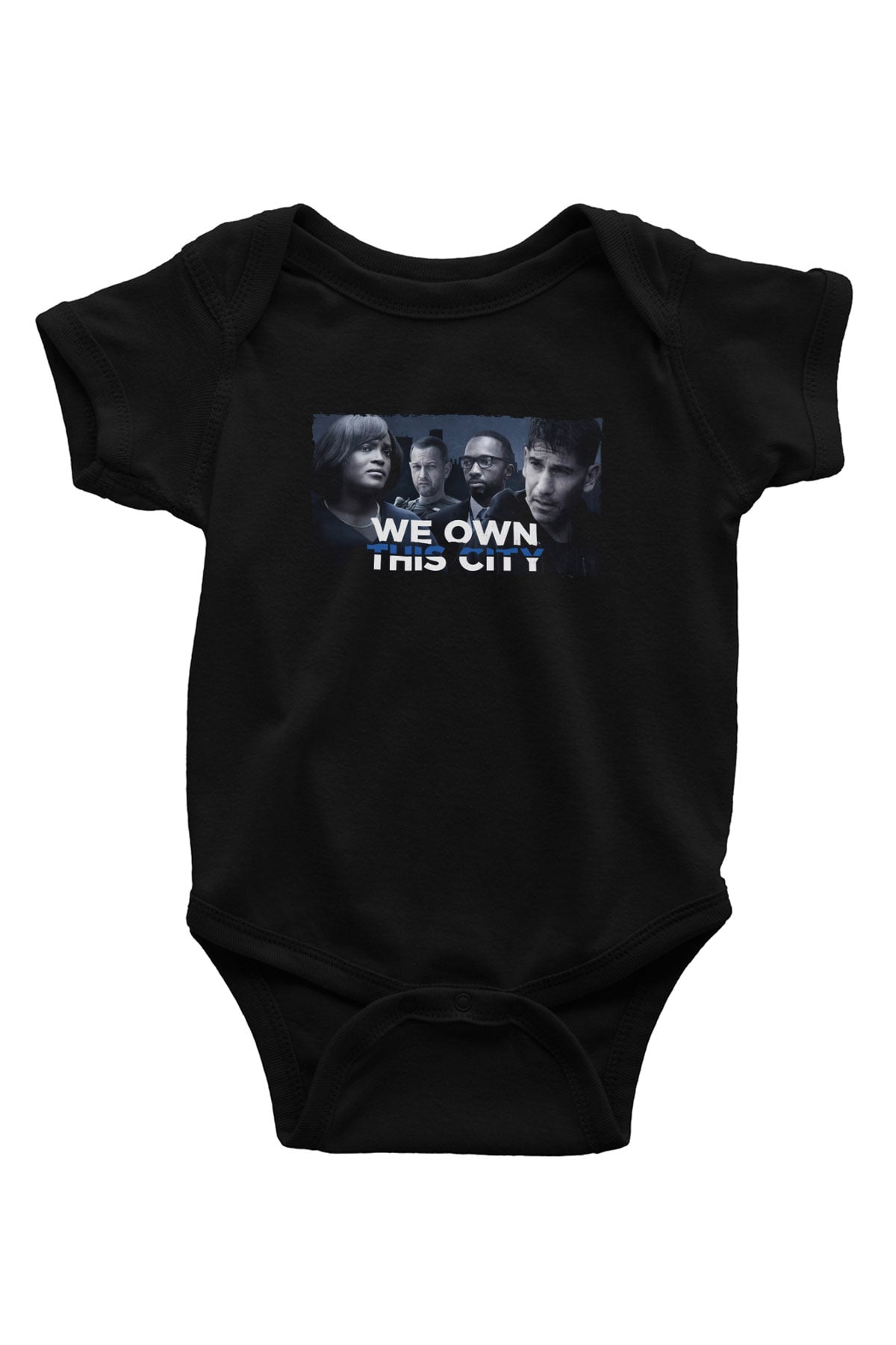 Unisex We Own This City Baskılı Siyah Bebek Body - Zıbın
