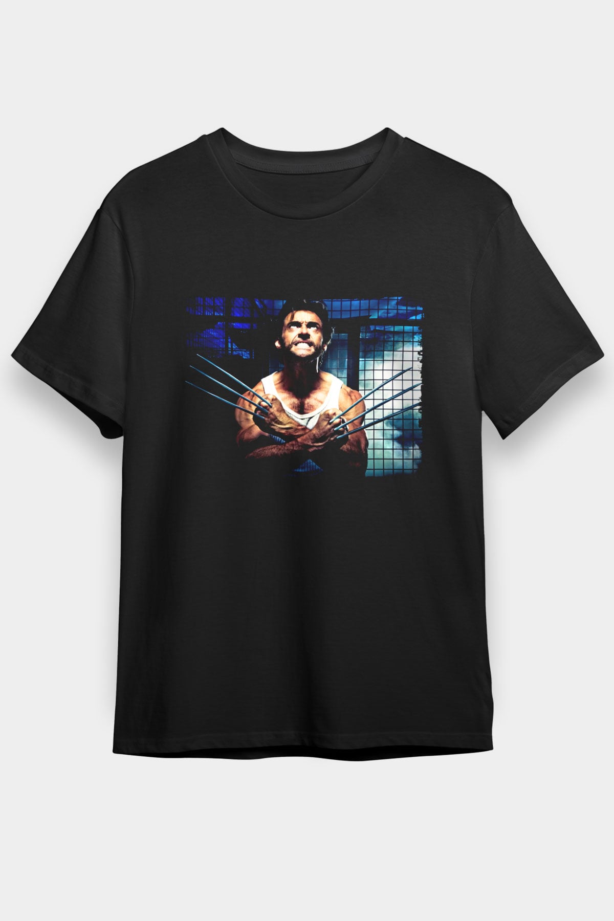 X-Men Başlangıç Wolverine (X-Men Origins Wolverine) Baskılı Siyah T-Shirt