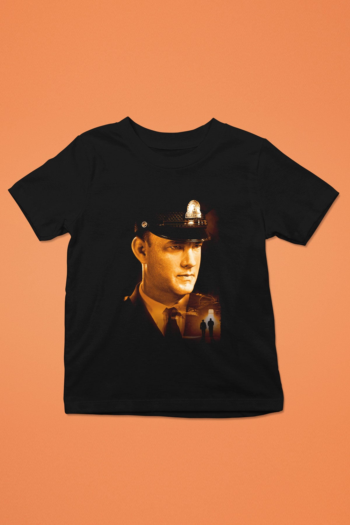 Unisex Yeşil Yol (The Green Mile) Baskılı Siyah Çocuk Tişört