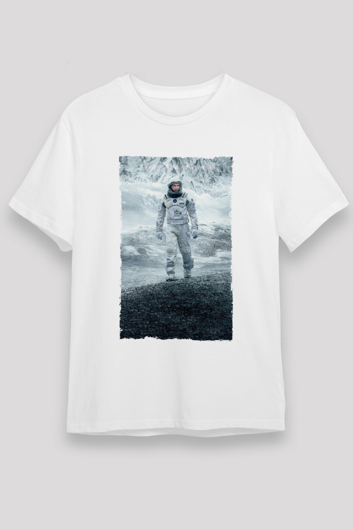 Yıldızlararası (Interstellar) Baskılı Beyaz Tişört