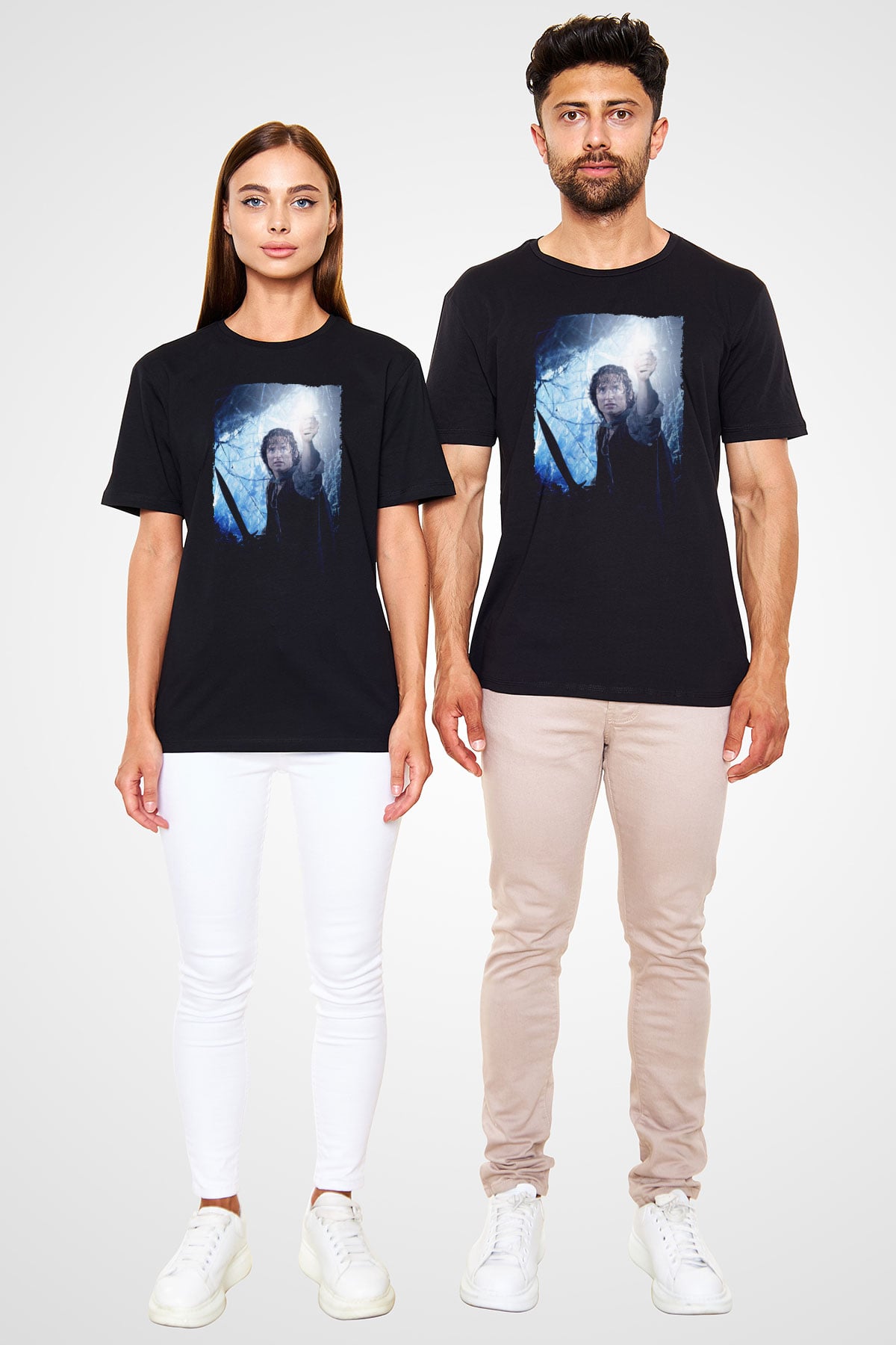 Yüzüklerin Efendisi Kralın Dönüşü (The Lord of the Rings The Return of the King) Baskılı Siyah Tshirt