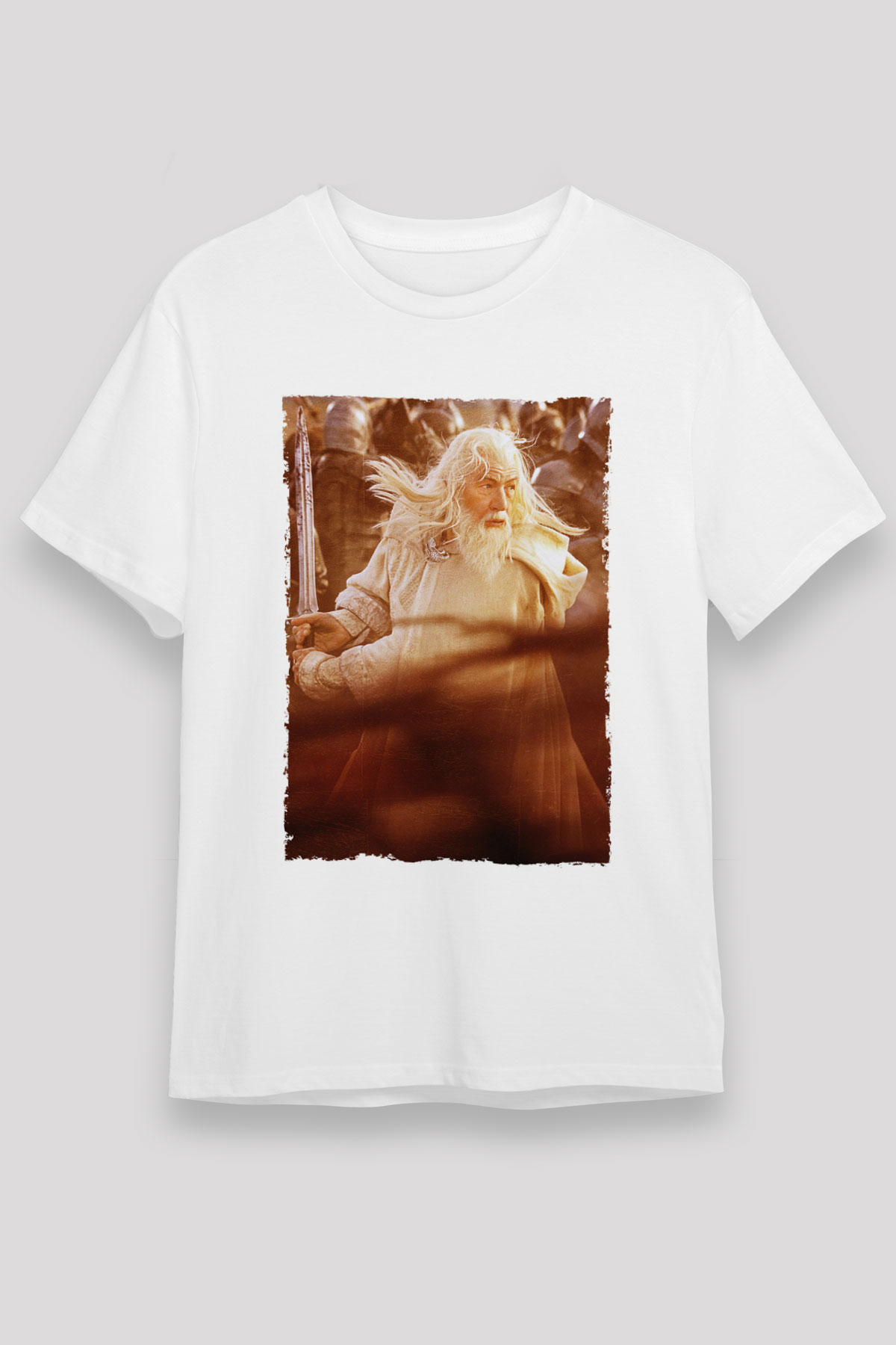 Yüzüklerin Efendisi Kralın Dönüşü (The Lord of the Rings The Return of the King) Baskılı Beyaz T-shirt