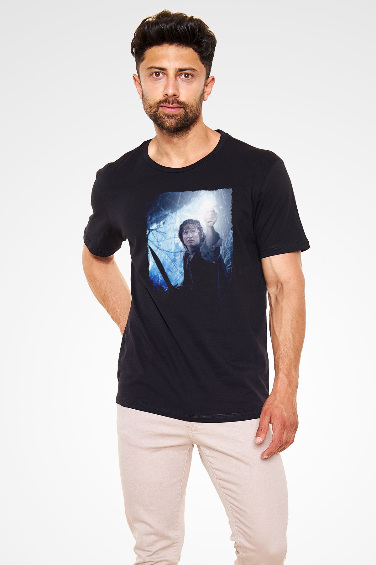 Yüzüklerin Efendisi Kralın Dönüşü (The Lord of the Rings The Return of the King) Baskılı Siyah Tshirt