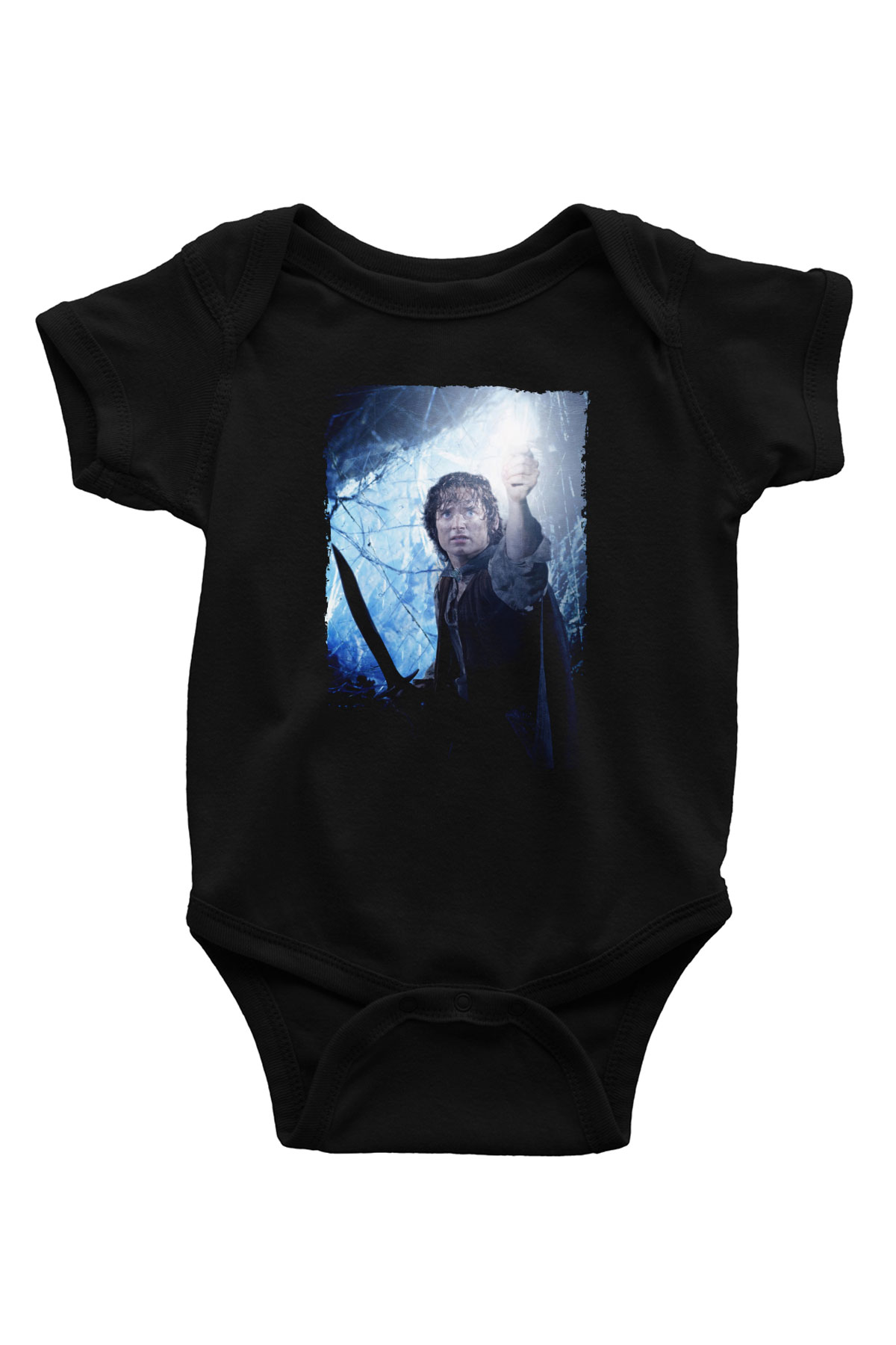 Unisex Yüzüklerin Efendisi Kralın Dönüşü (The Lord of the Rings The Return of the King) Baskılı Siyah Çocuk Unisex Tshirt