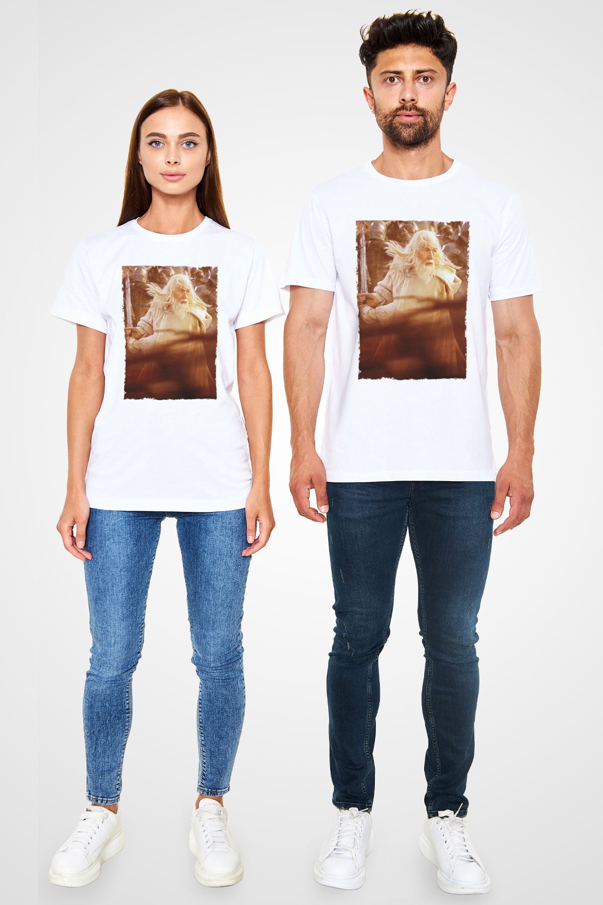 Yüzüklerin Efendisi Kralın Dönüşü (The Lord of the Rings The Return of the King) Baskılı Beyaz T-shirt