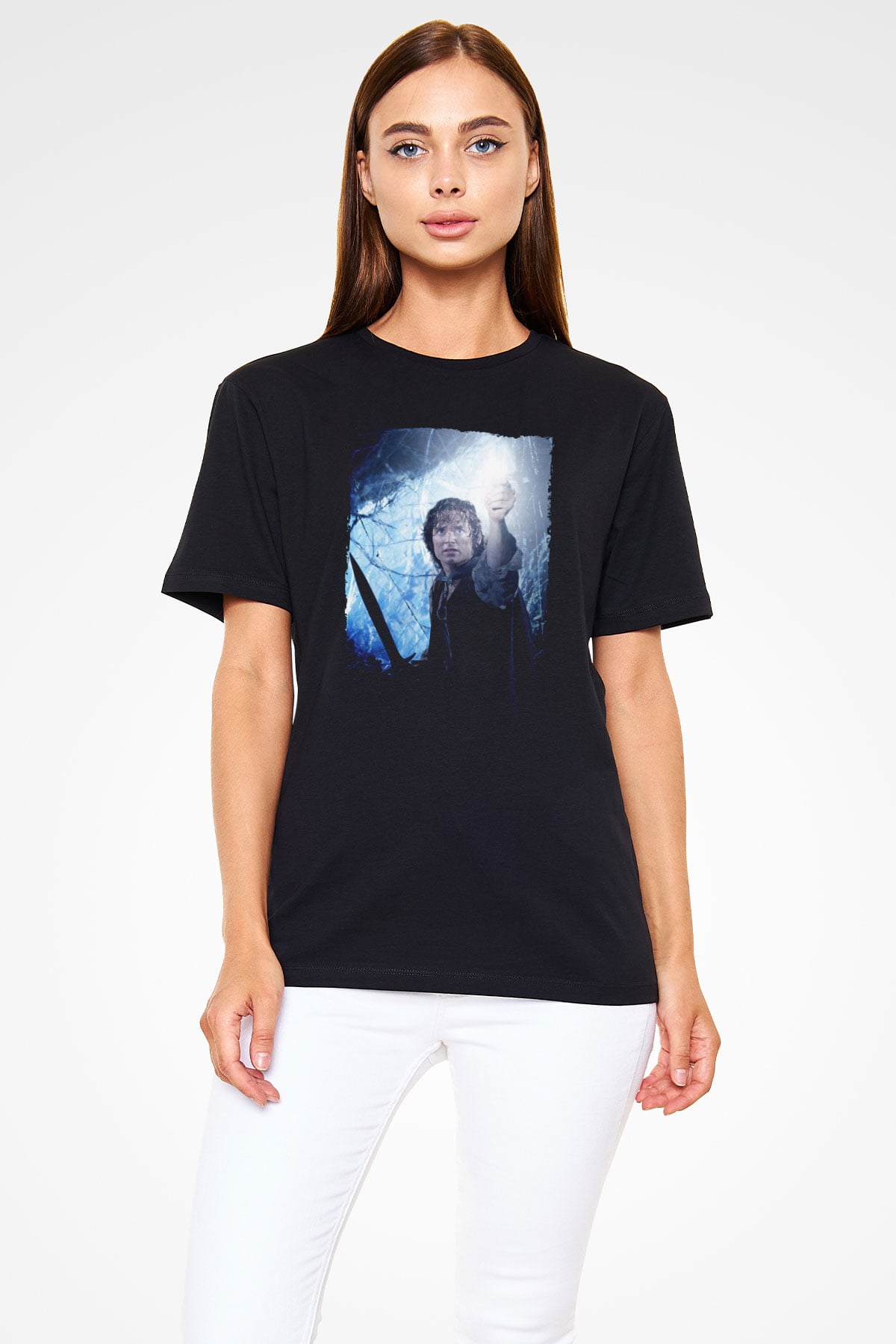 Yüzüklerin Efendisi Kralın Dönüşü (The Lord of the Rings The Return of the King) Baskılı Siyah Tshirt