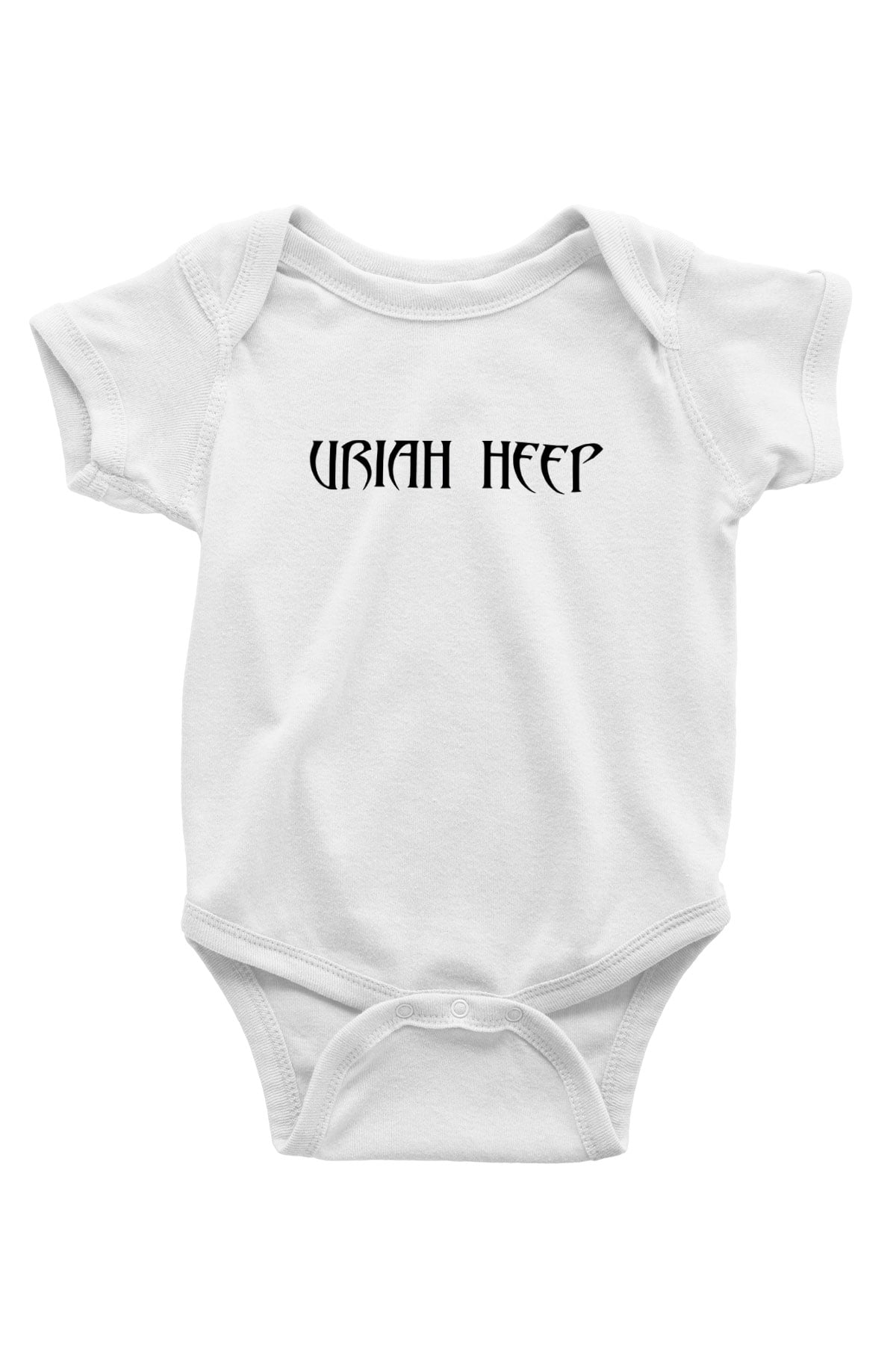 Uriah Heep Baskılı Beyaz Unisex Bebek Body - Zıbın
