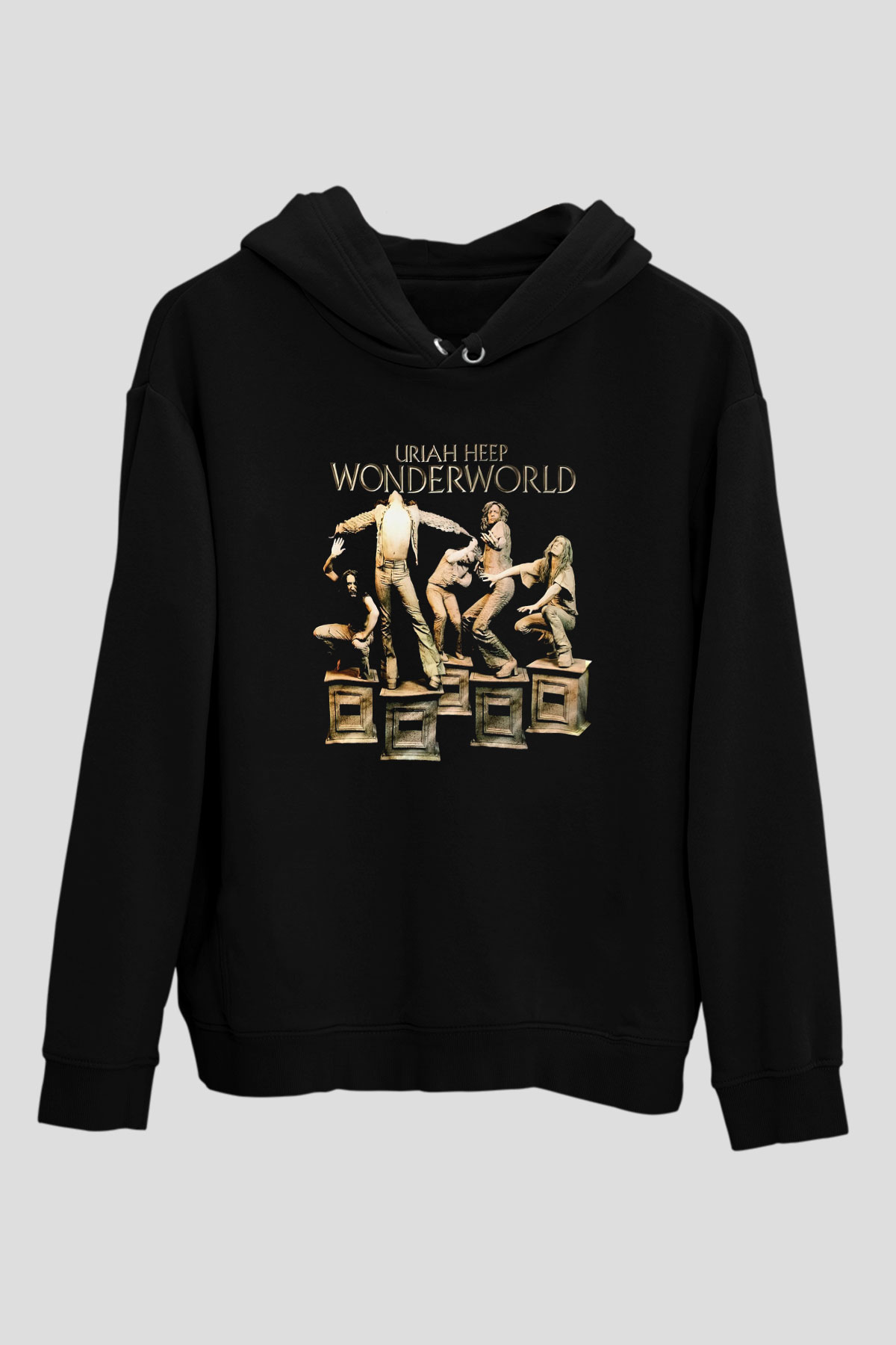Uriah Heep Siyah Unisex Hoodie