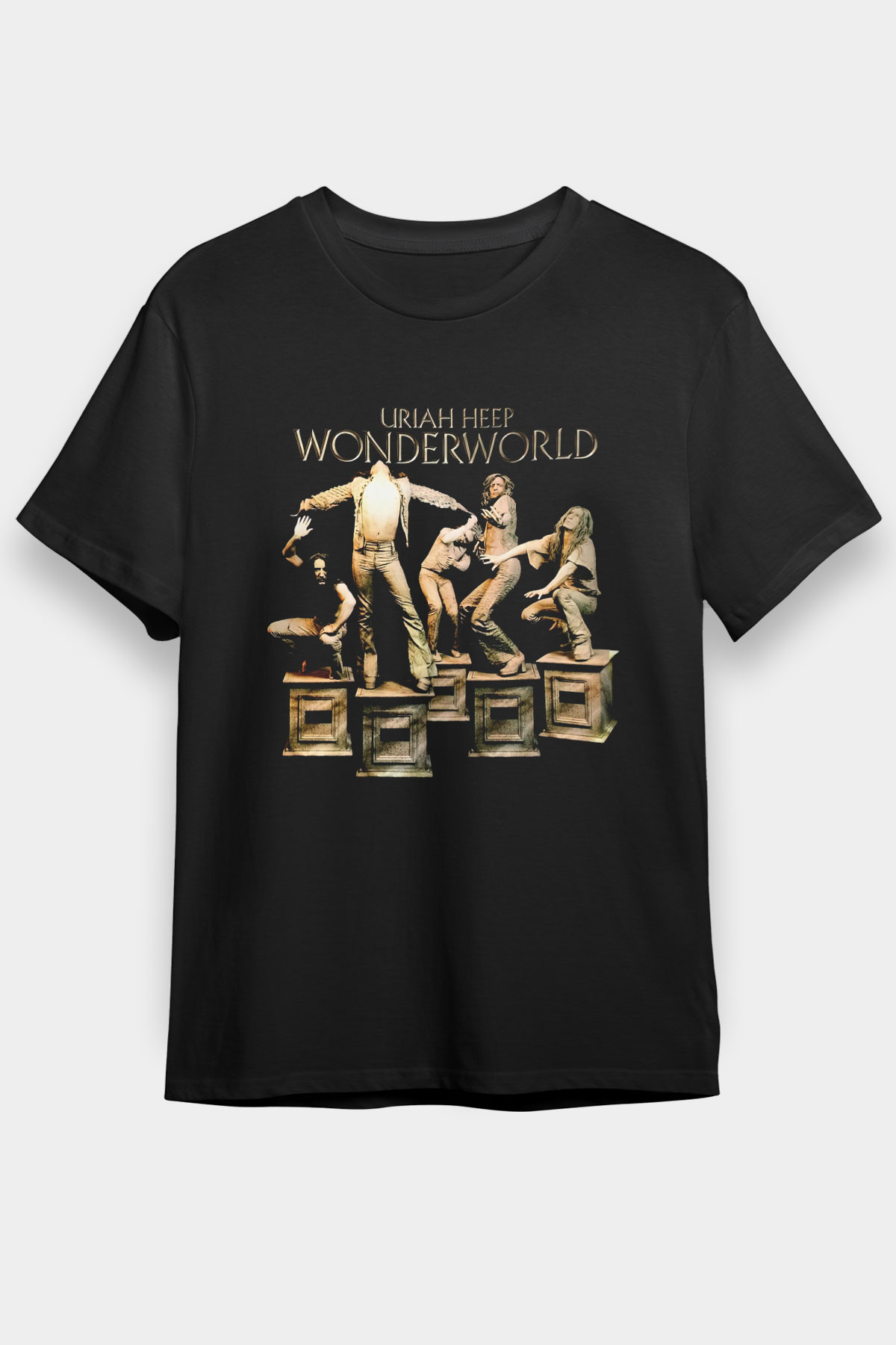 Uriah Heep Siyah Unisex Tişört T-Shirt - TişörtFabrikası