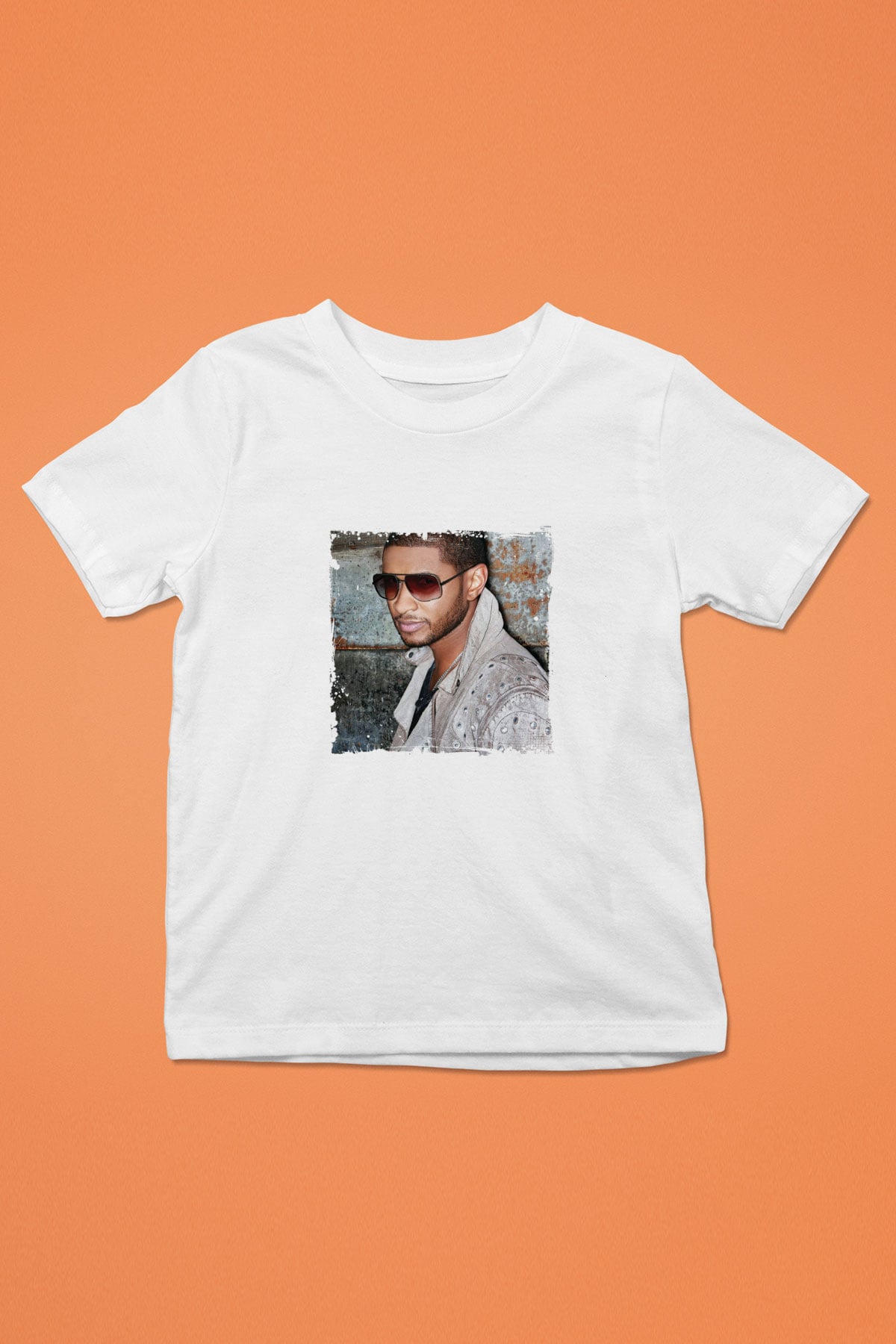 Usher  Baskılı Unisex Beyaz Çocuk Tişört