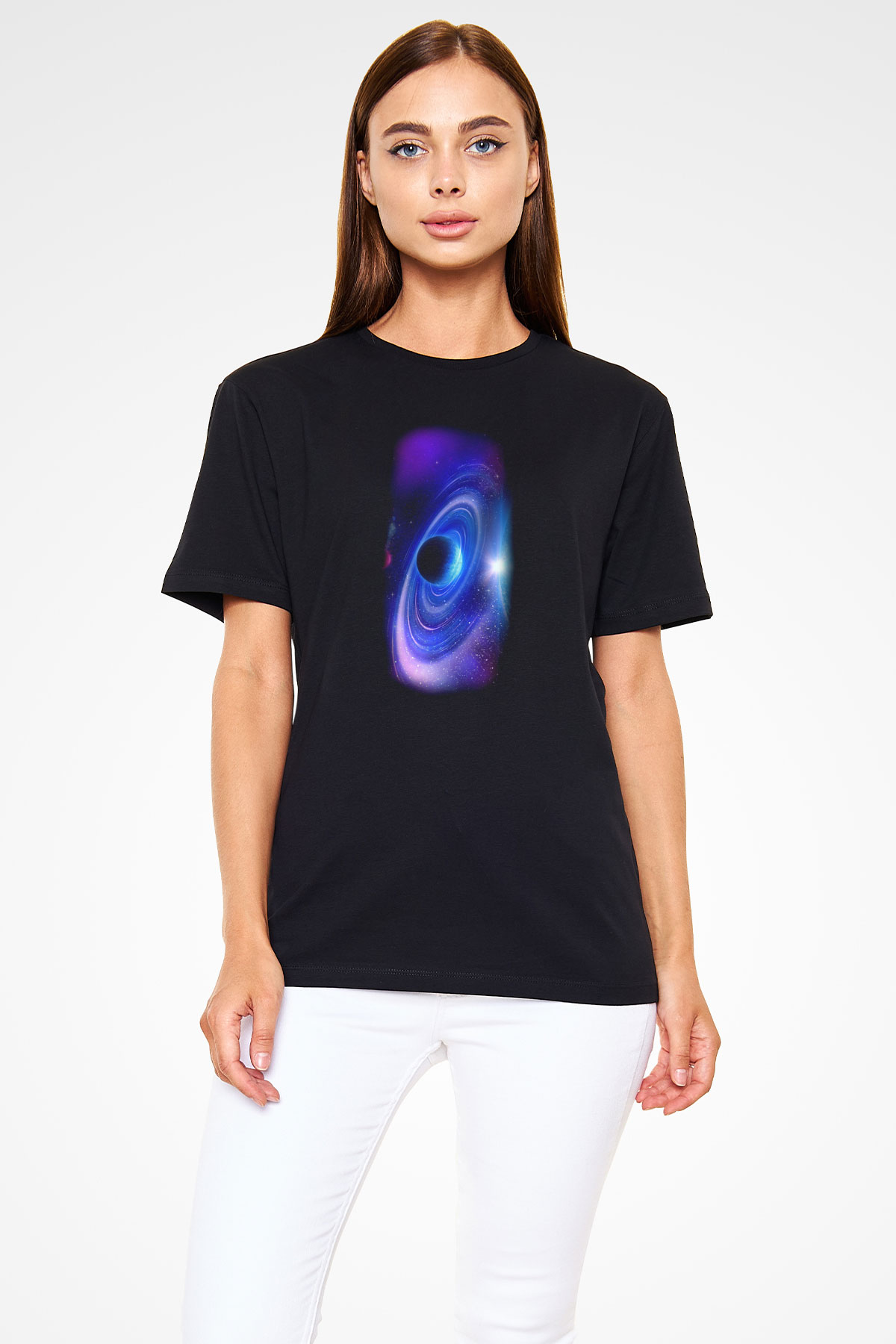 Uzay Siyah Unisex Tişört T-Shirt - TişörtFabrikası