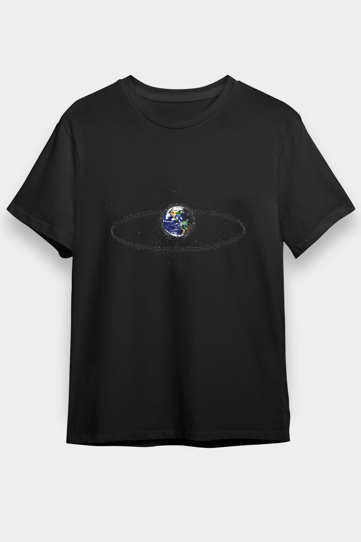 Uzay Siyah Unisex Tişört T-Shirt - TişörtFabrikası