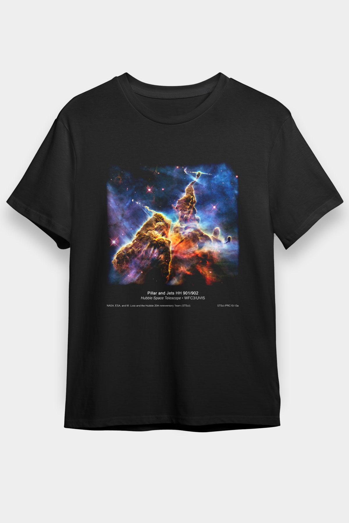 Uzay Siyah Unisex Tişört T-Shirt - TişörtFabrikası