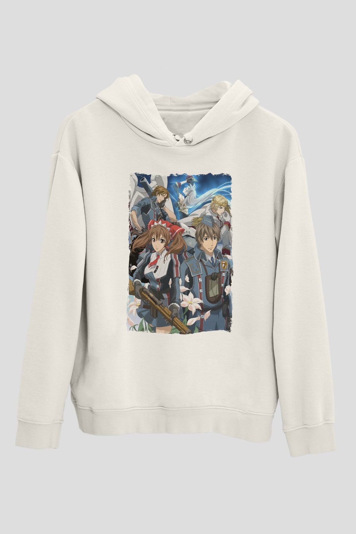 Valkyria Chronicles Beyaz Unisex Hoodie