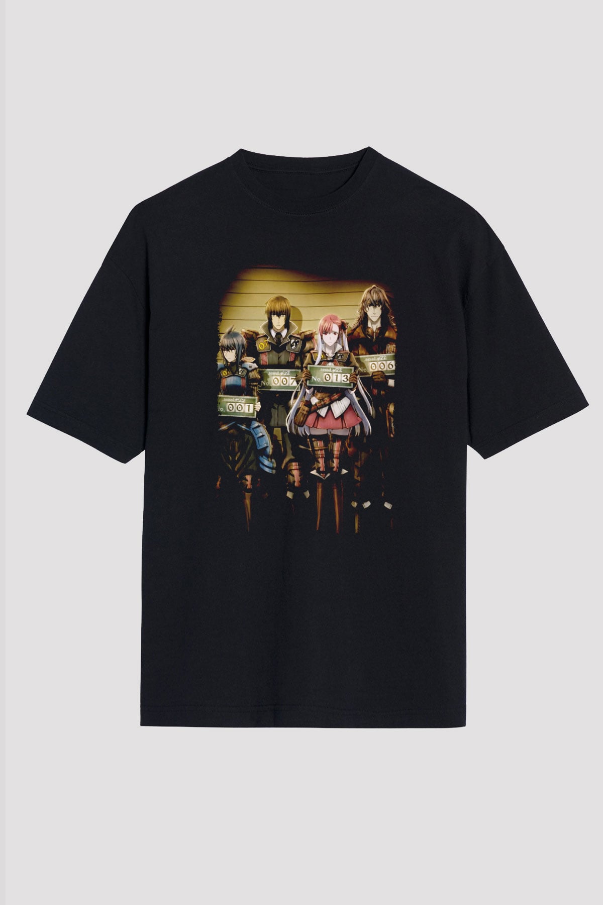 Valkyria Chronicles Siyah Oversize Tişört Oversize T-shirt
