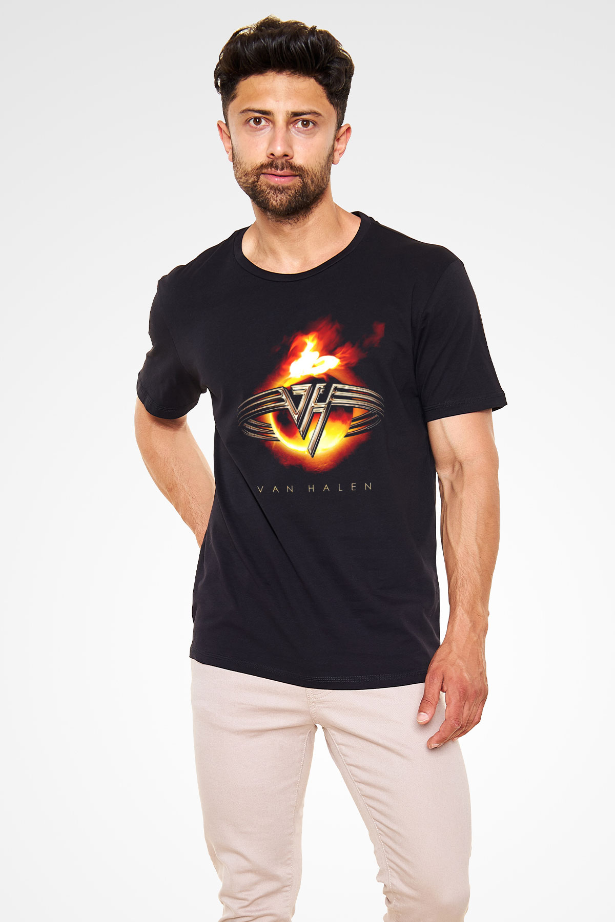 Van Halen Siyah Unisex Tişört T-Shirt - TişörtFabrikası