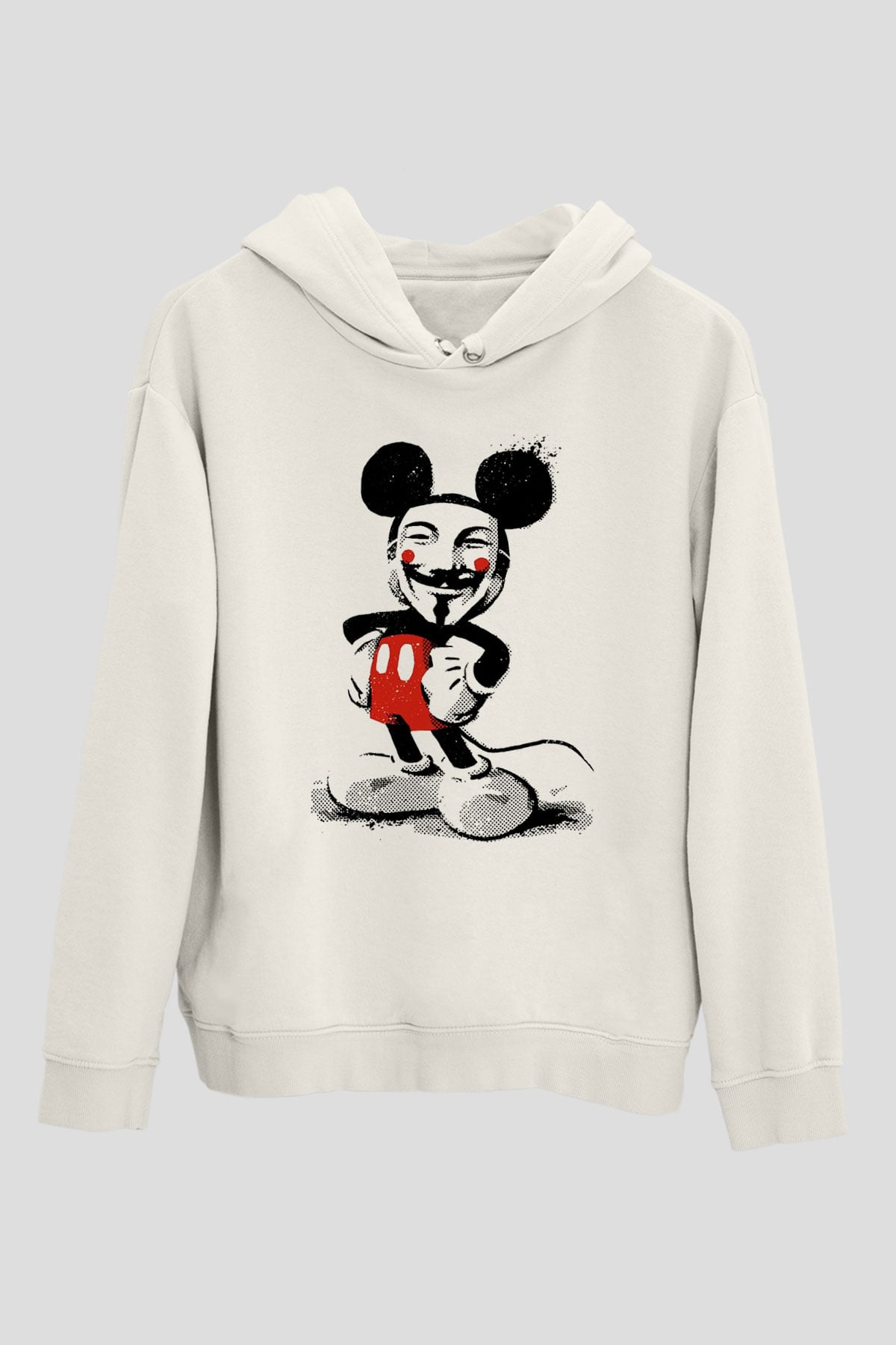 Vendetta Beyaz Unisex Hoodie