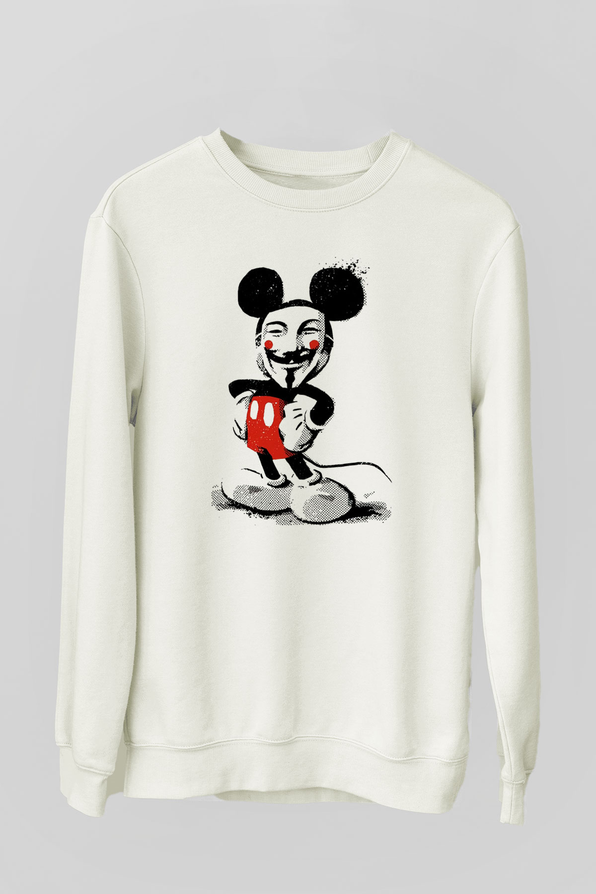 Vendetta Beyaz Unisex Sweatshirt