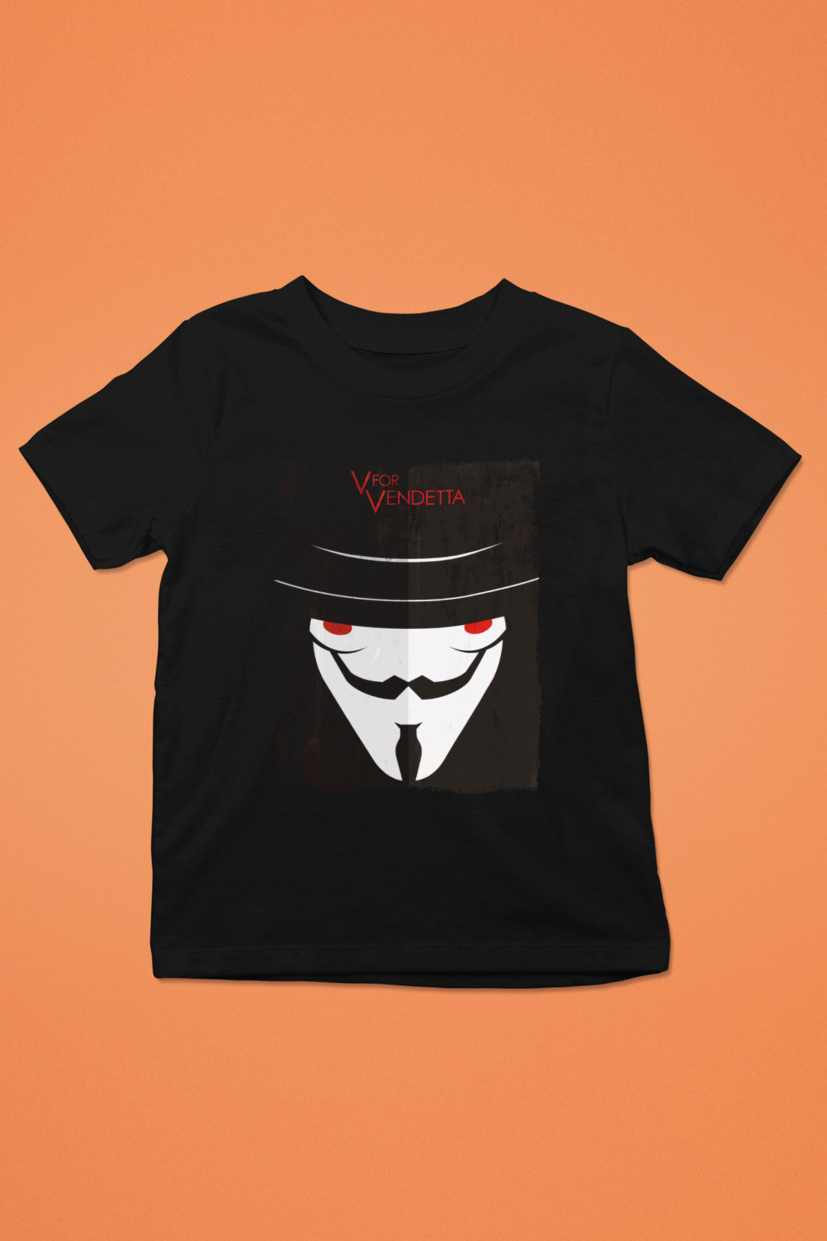 Vendetta Siyah Unisex Çocuk Tişört