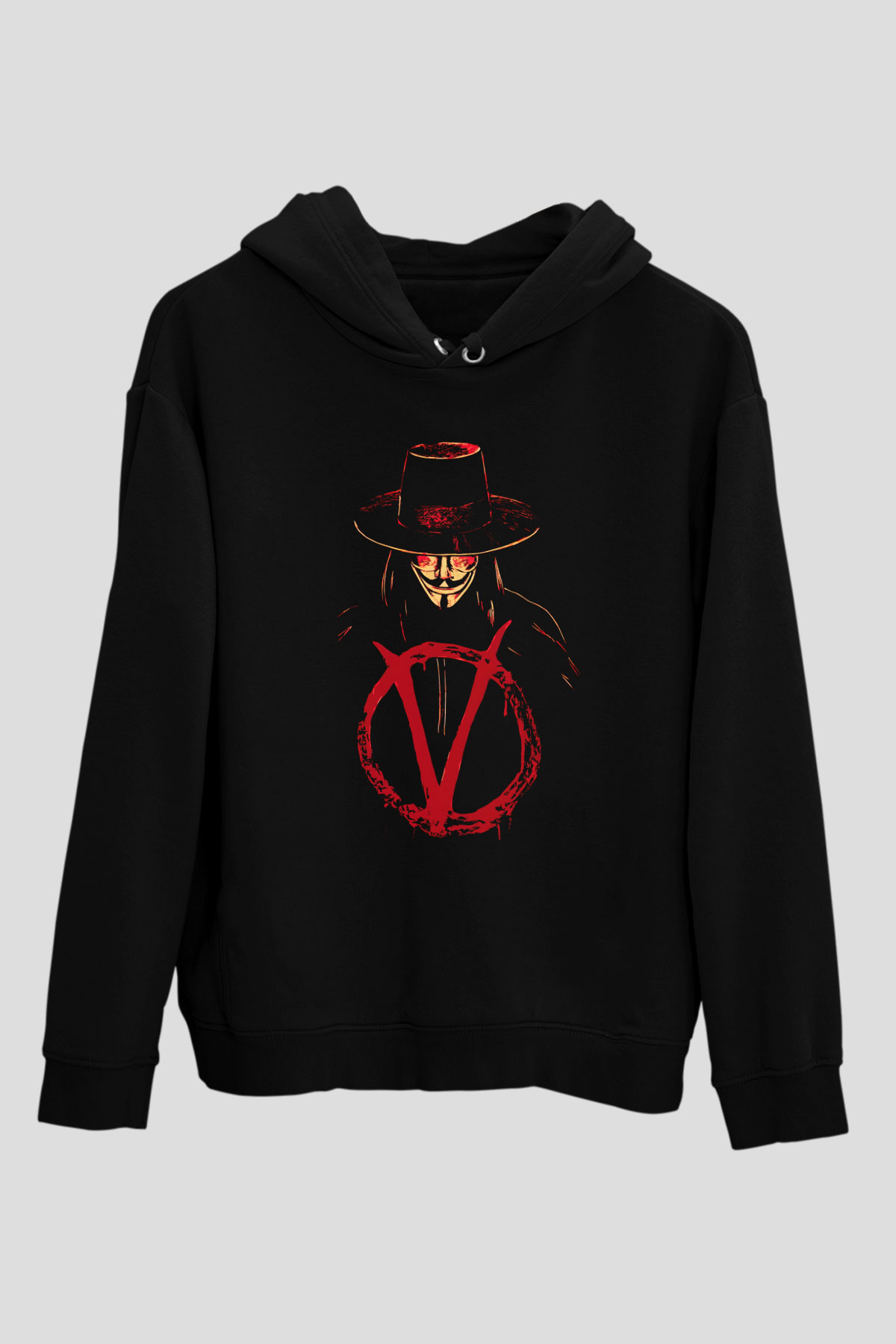 Vendetta Siyah Unisex Hoodie